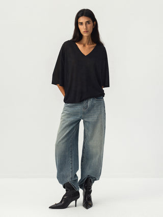 CUBIC Batwing Sleeve Knit Top