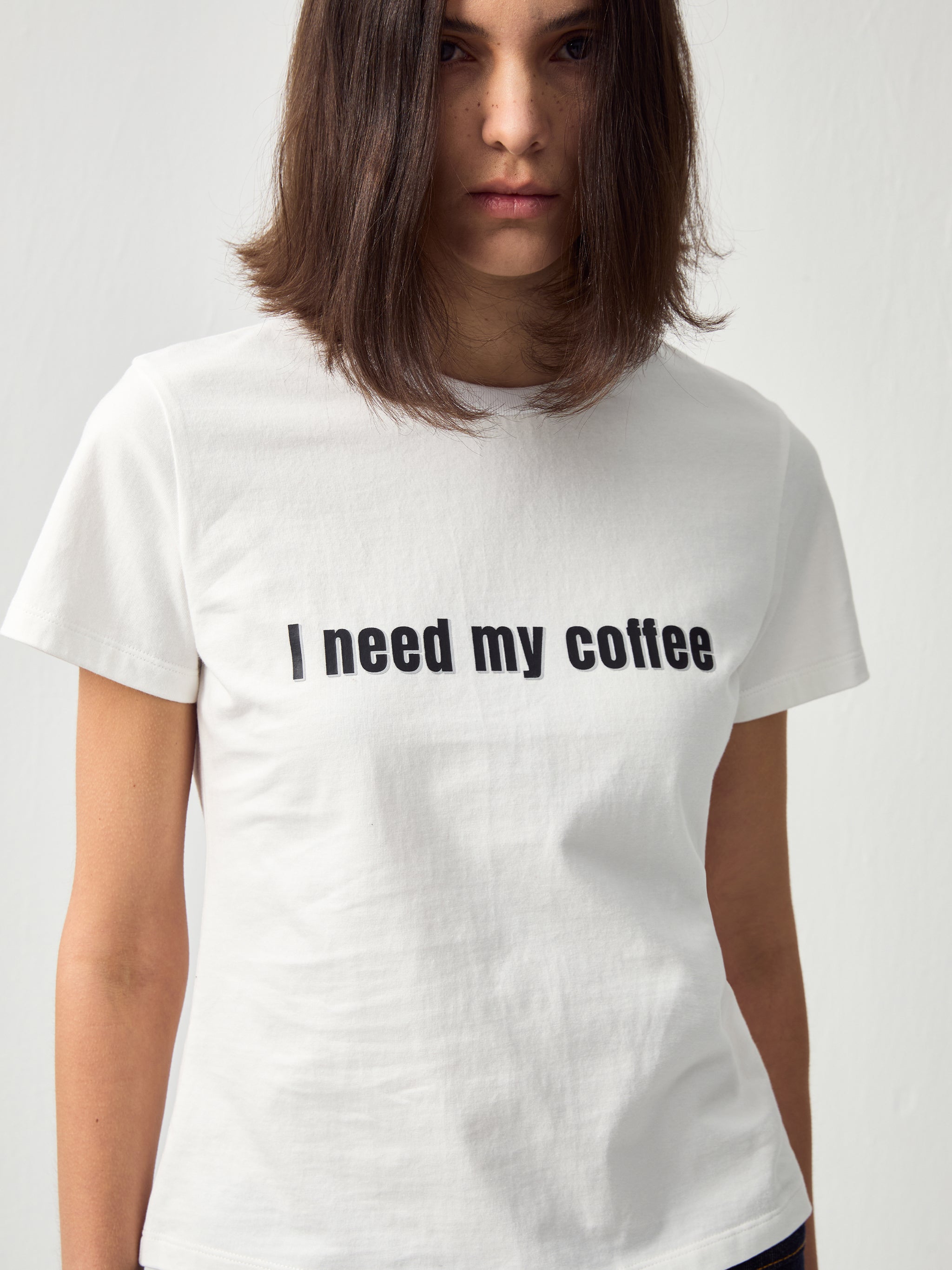 CUBIC 'I need my coffee' T-Shirt-12
