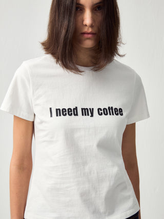CUBIC 'I need my coffee' T-Shirt