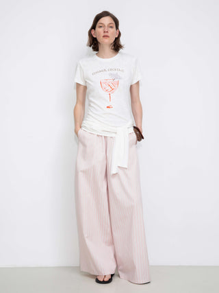 Printed Casual Short-Sleeve Top
