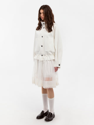 CUBIC Lyocell Drawstring Short Trench Coat