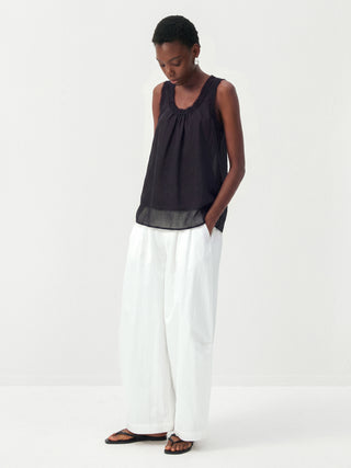 CUBIC Lace Trim Scoop Neck Sleeveless Top