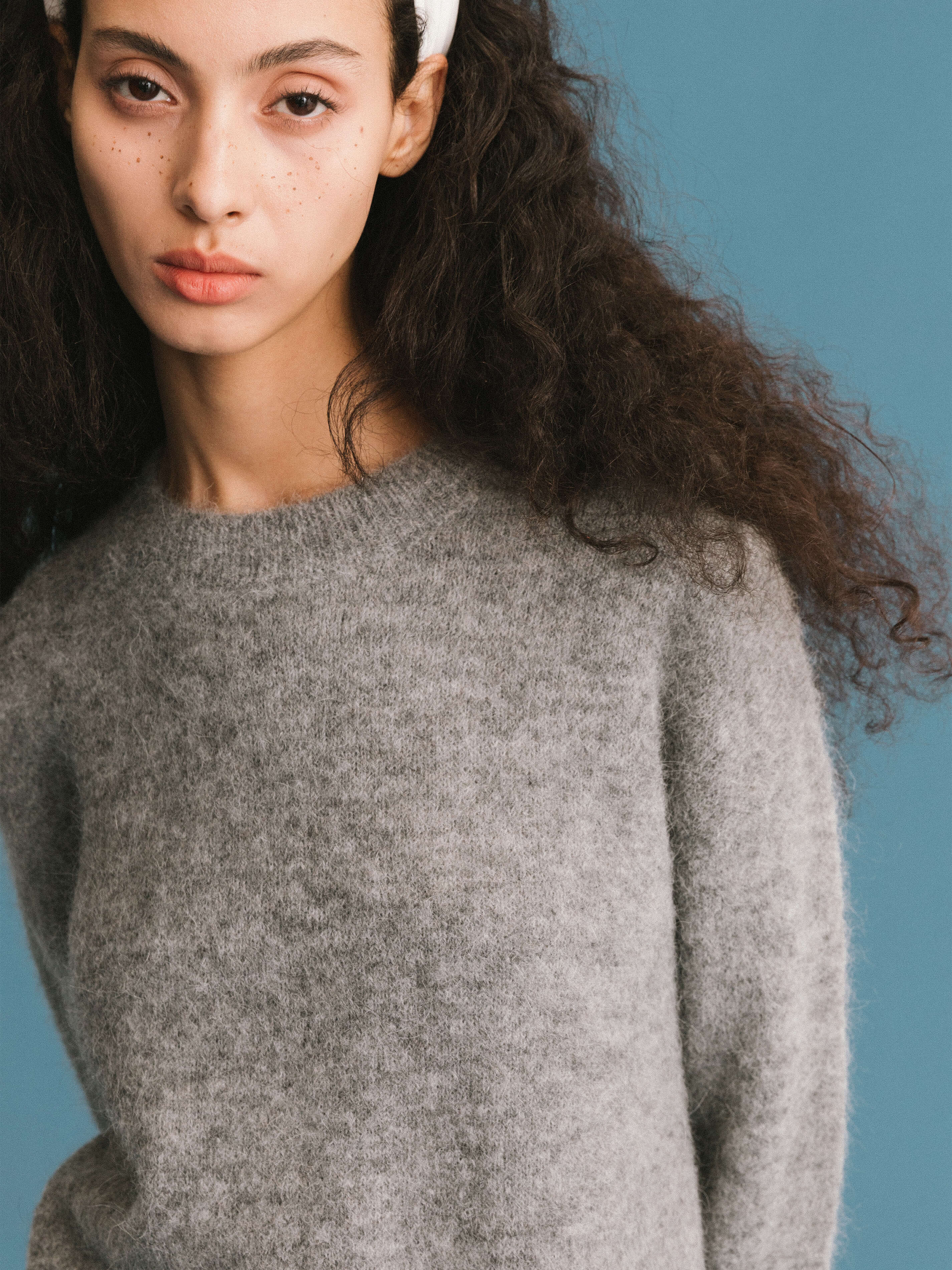 ONE BY CUBIC Brushed Alpaca Knitwear Jumper-12