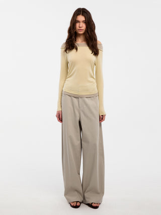 CUBIC Lyocell Straight Leg Casual Pants(Pre-order: 30days)