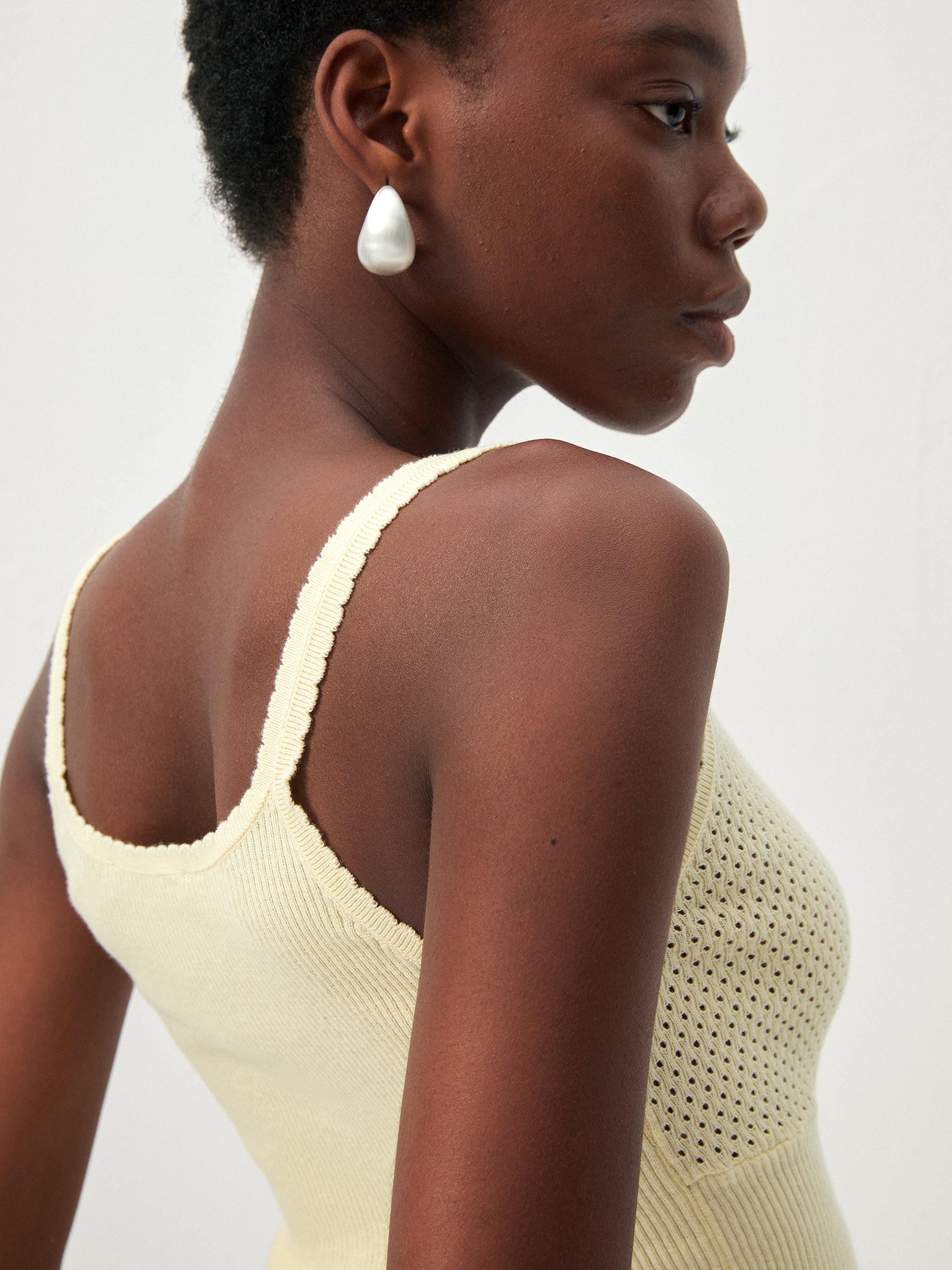 CUBIC 100% Cotton Knit Camisole-10