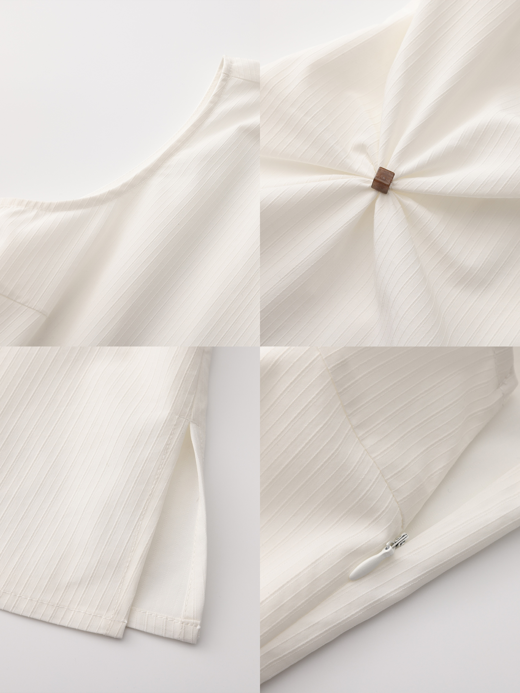 Sleeveless Satin Ruched Tank Top-8