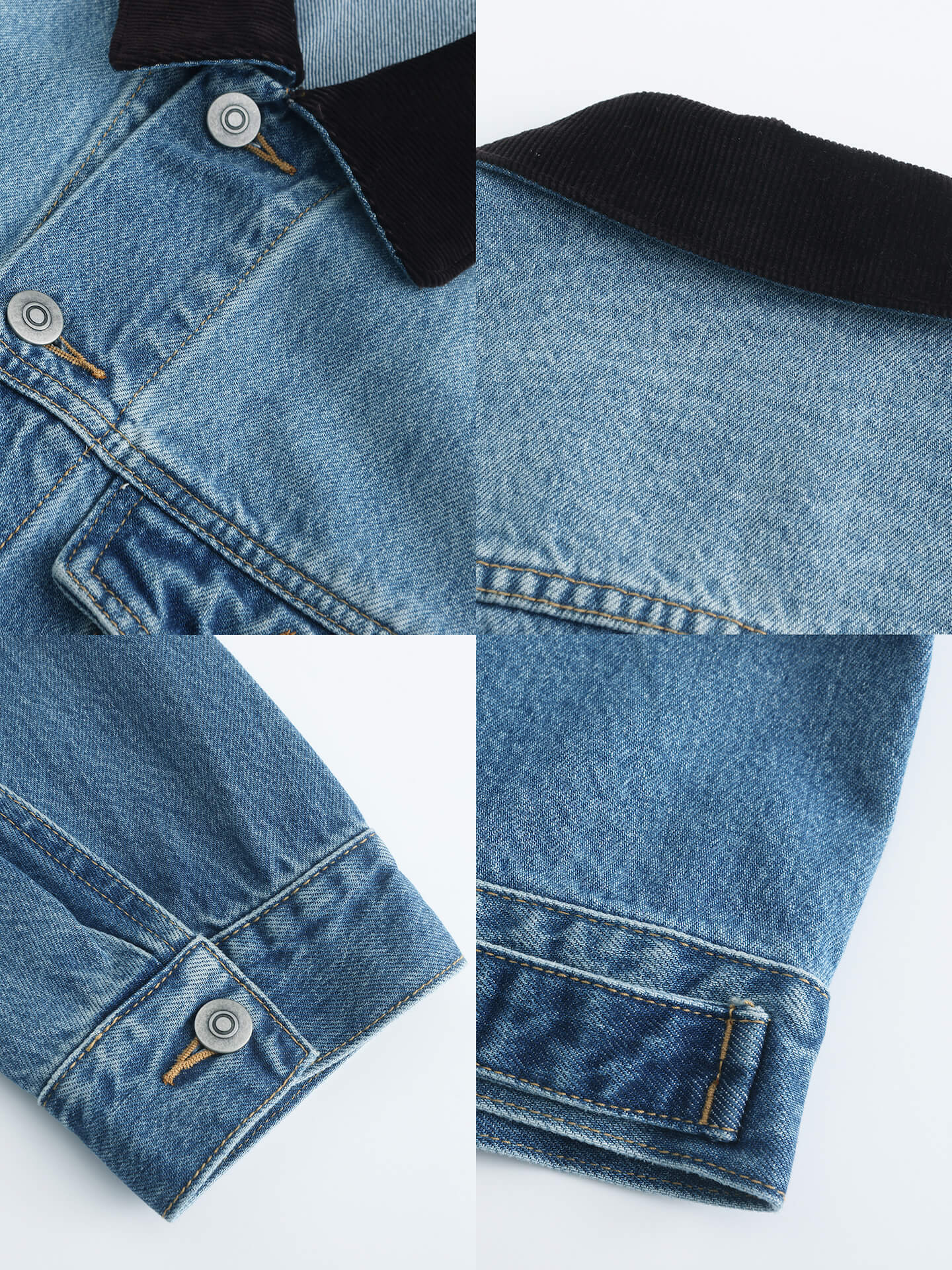 Light Blue Short Denim Jacket-10