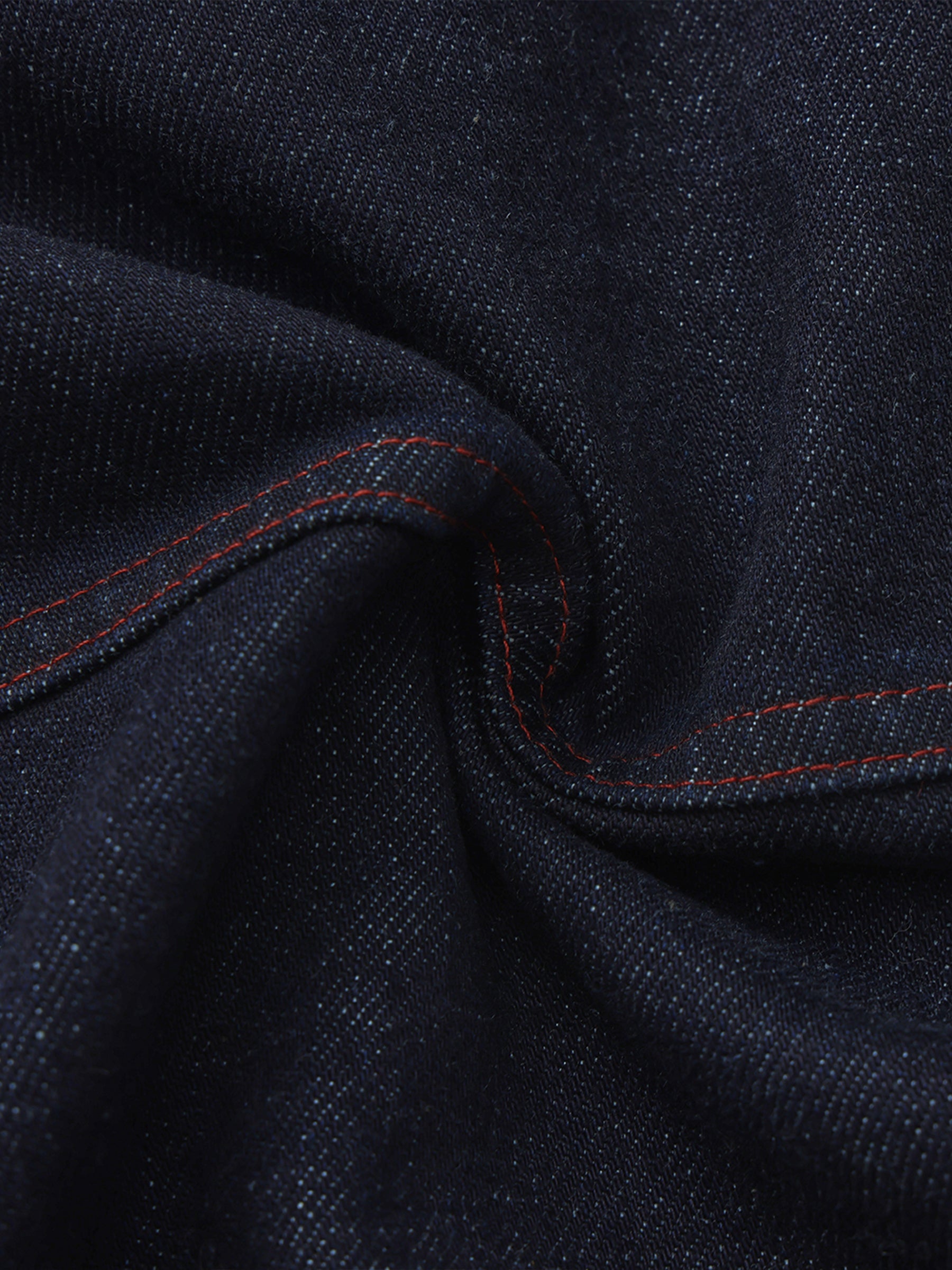 CUBIC Classic Stand Collar Fitted Denim Jacket-10
