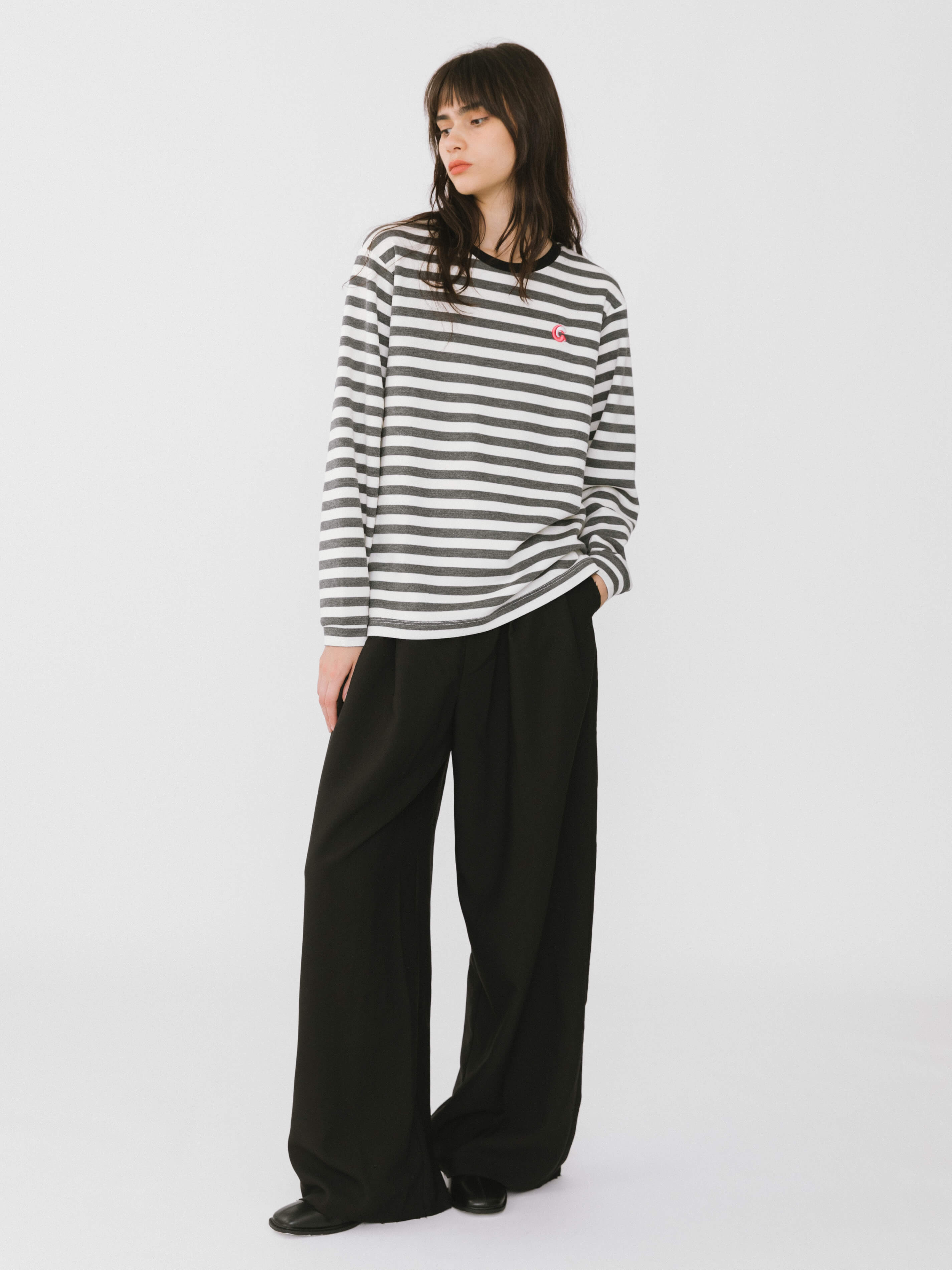 Oversized Striped Long Sleeve Top-10
