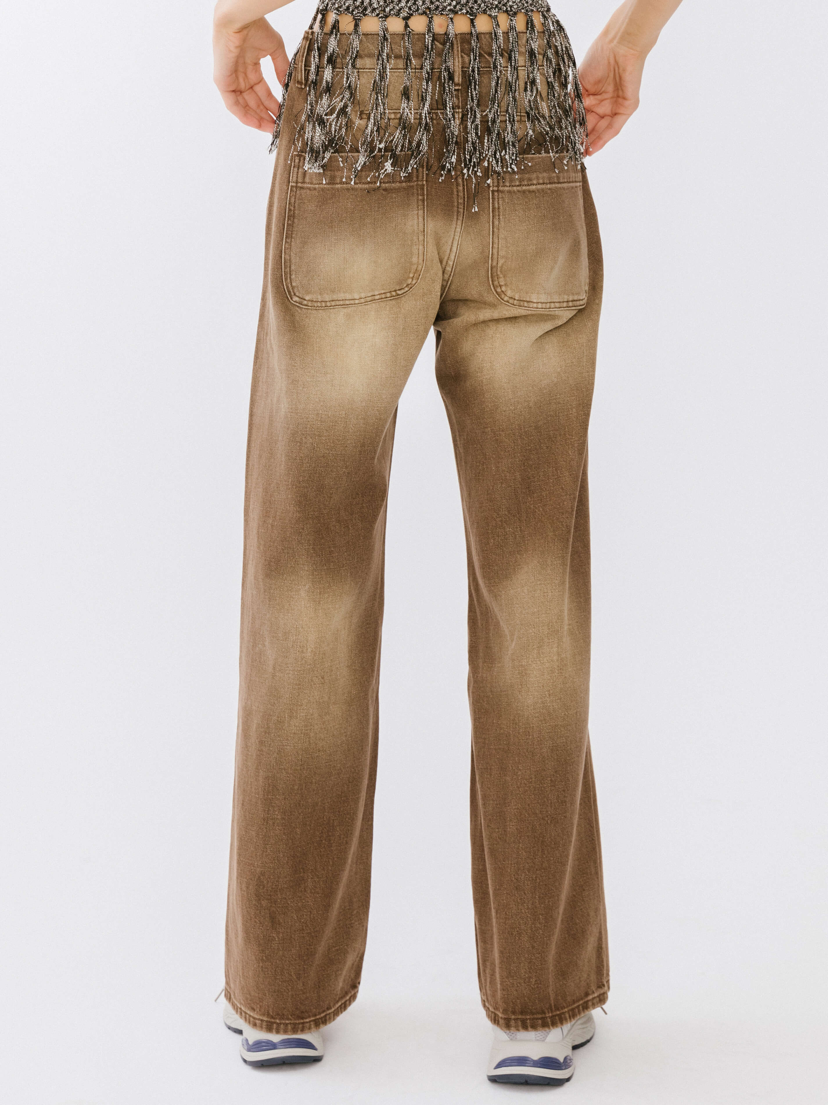 High Waisted Washed Out Boyfriend Jeans-10
