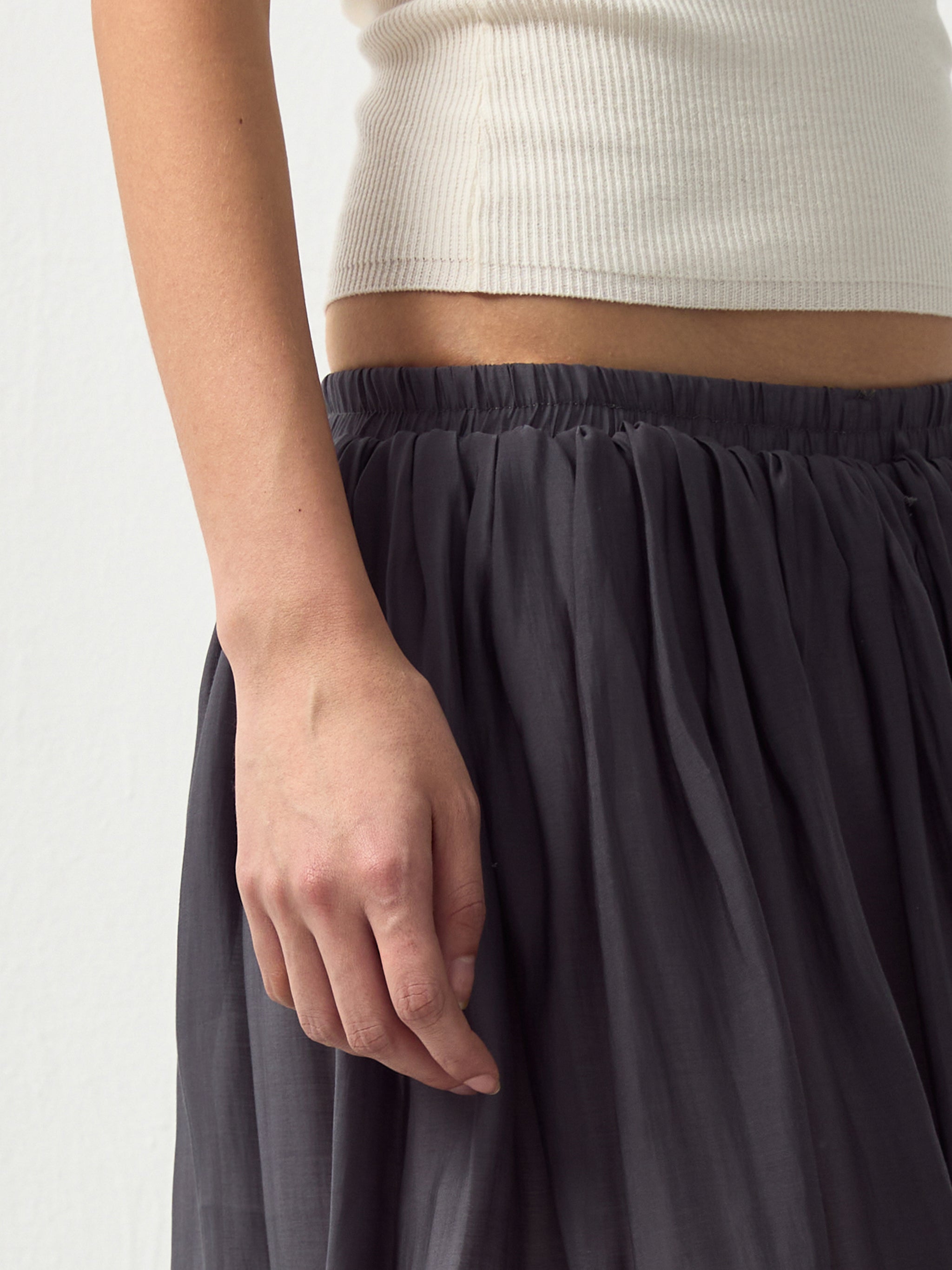 CUBIC Chic Lyocell Tiered Flare Skirt-10