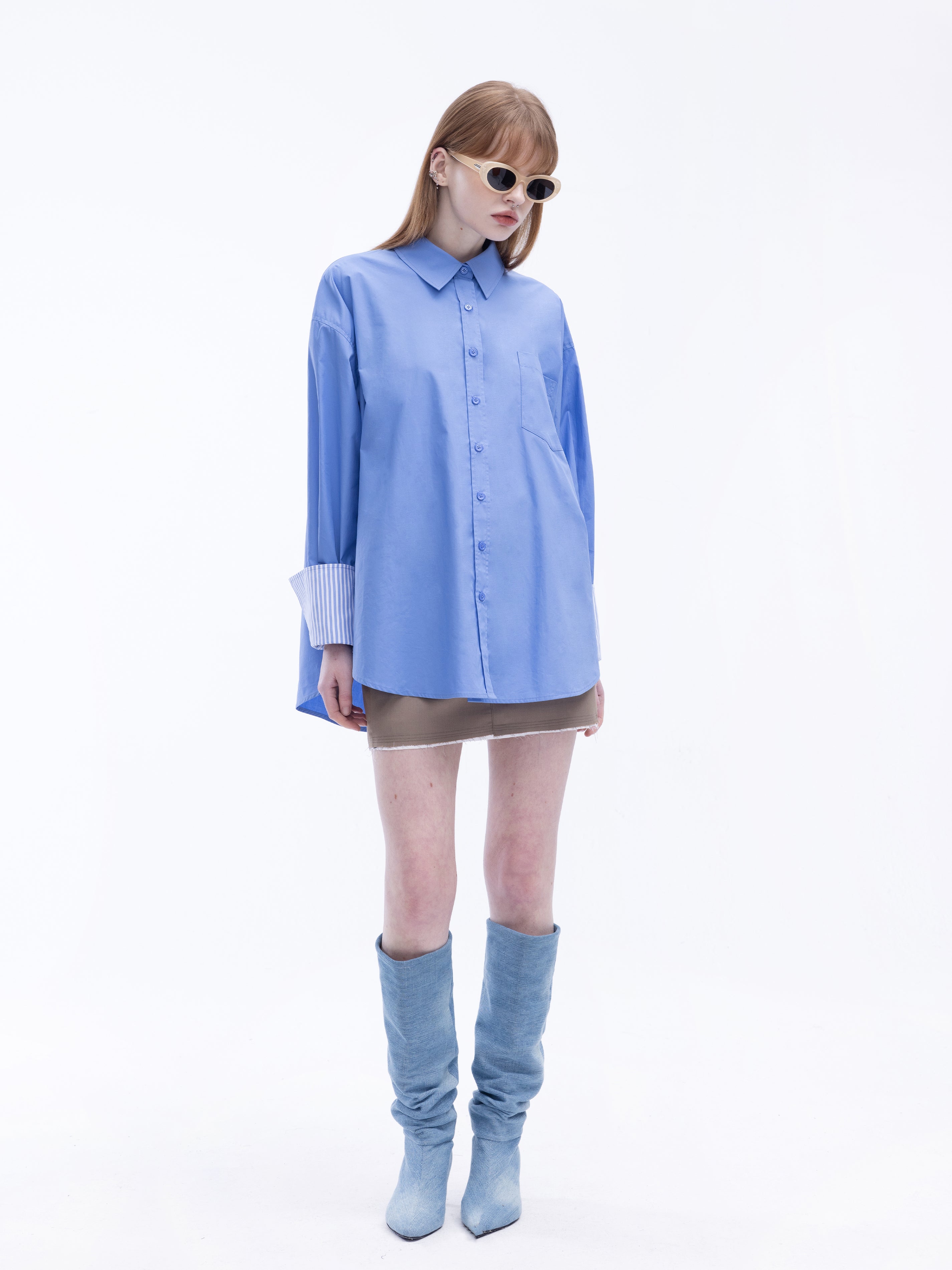 Classic Shirt with Turn-Up Cuffs-16