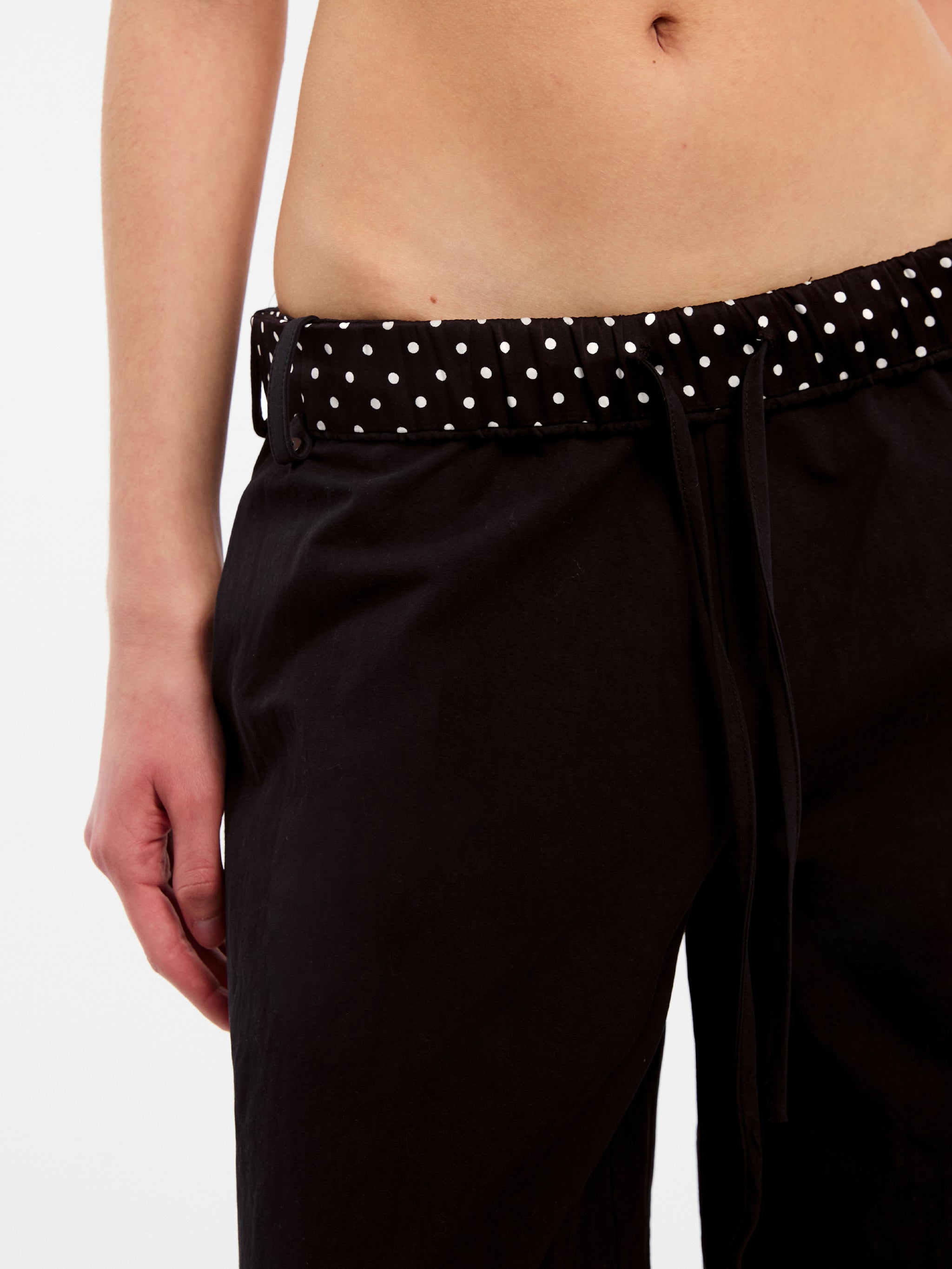 CUBIC Ruffled Waistband Two-Way Casual Pants-10