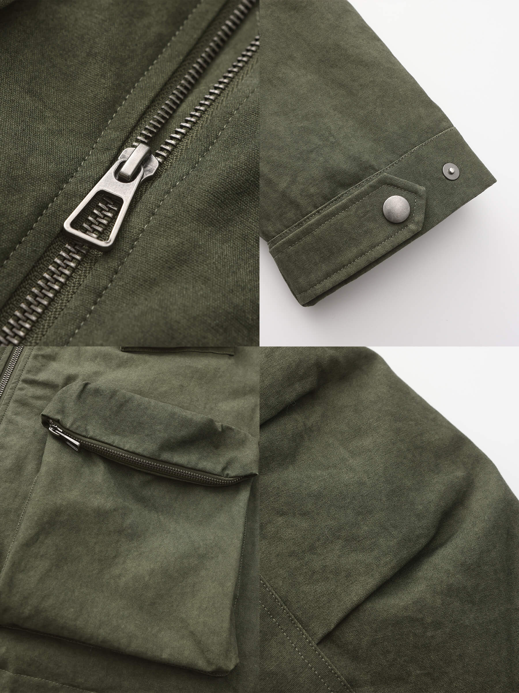 Short High Neck Puffer Jacket-10