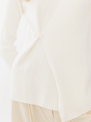 Crossover Ribbed Knit Jumper