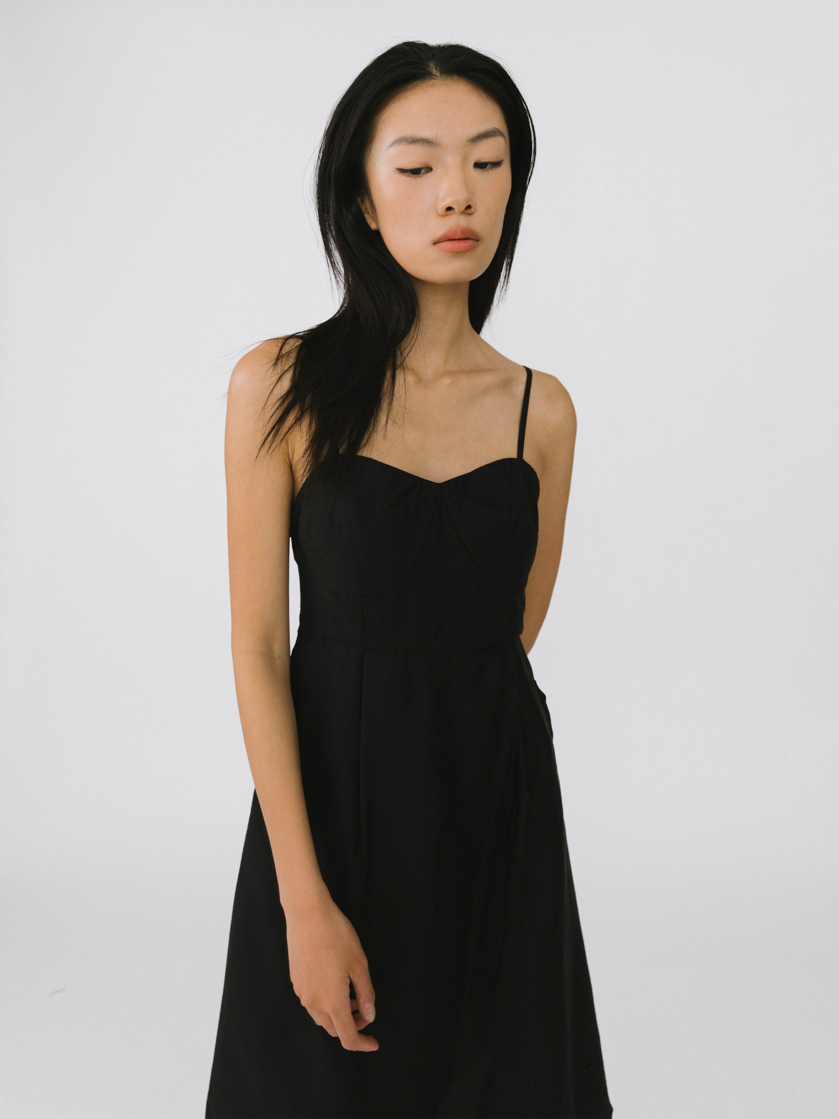 High-low Hem Sling Dress-11