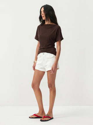 CUBIC Cotton-Blend Rolled-Cuff Utility Shorts