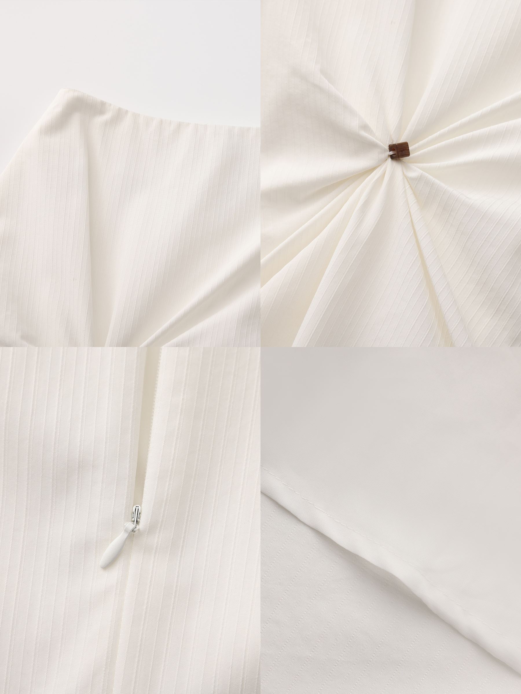 3D Pleated High-Waisted A-Line Skirt-9
