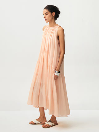 CUBIC Tiered Halter Neck Lyocell Midi Dress