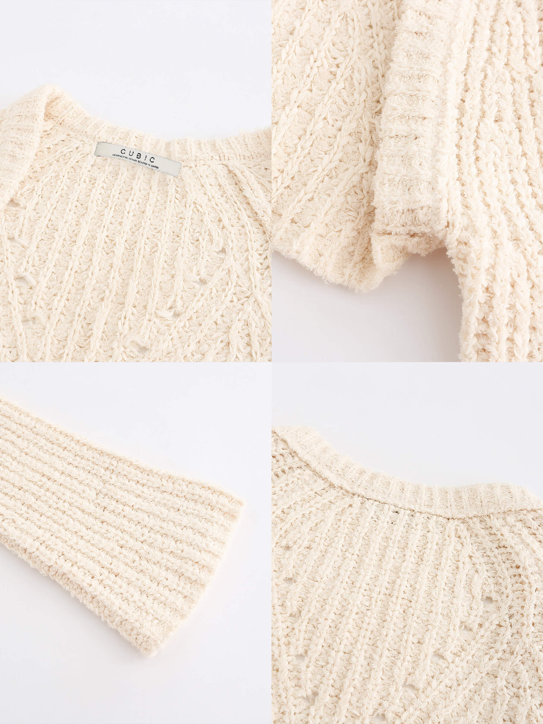 Cropped Knit Top with Cotton Blend-10