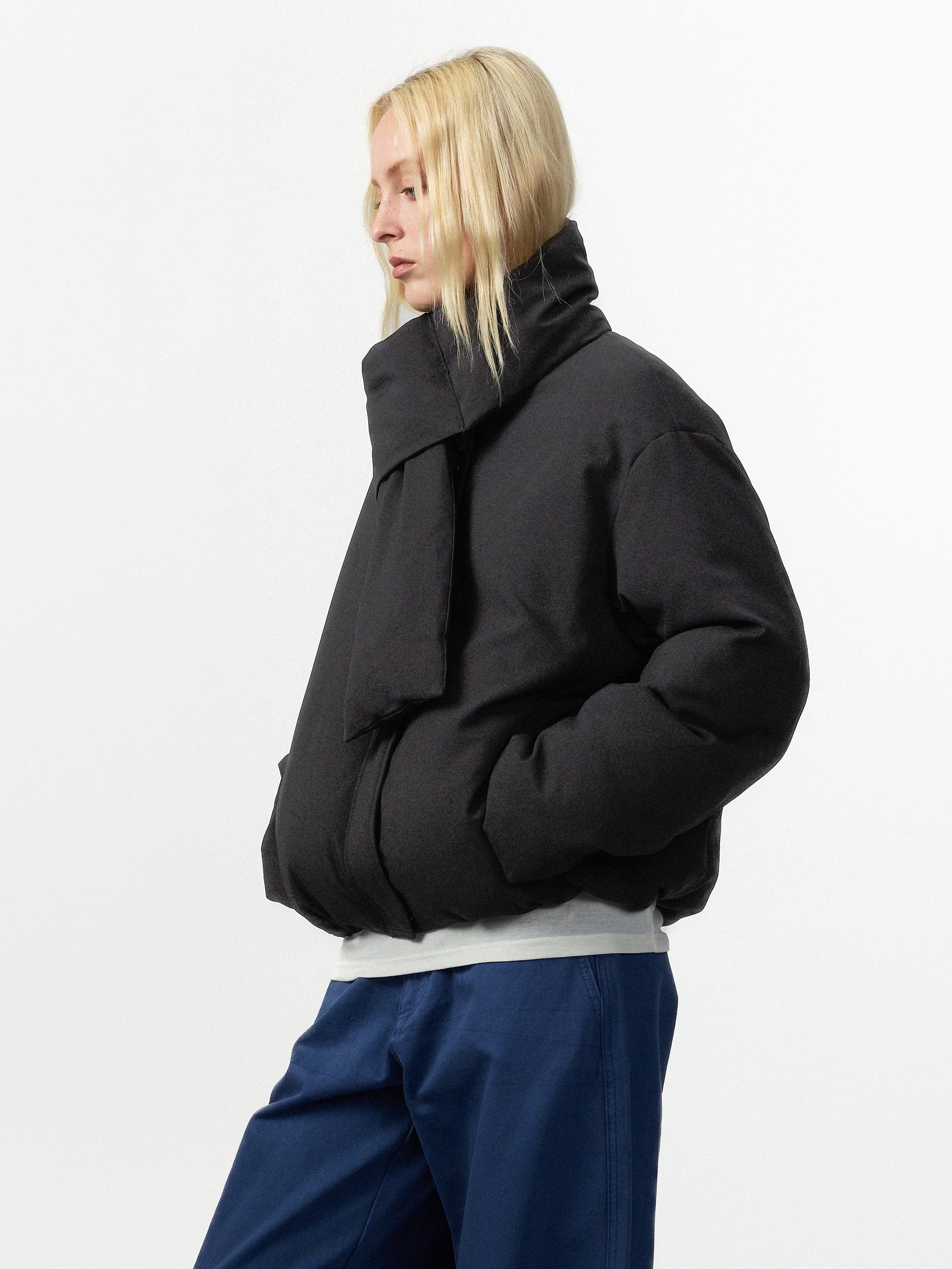 CUBIC Detachable Scarf Puffer Down Jacket-10