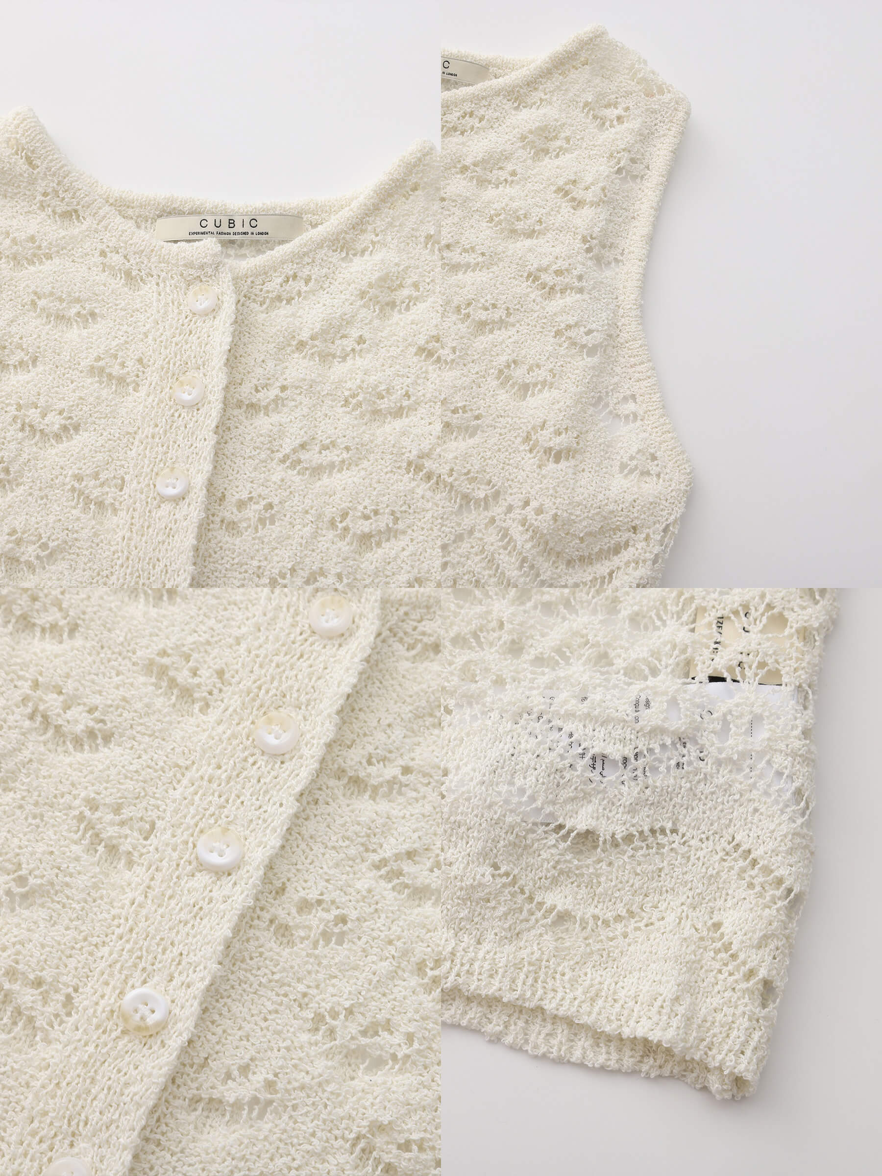 Hollow-Out Crochet Knit Sleeveless Top-10