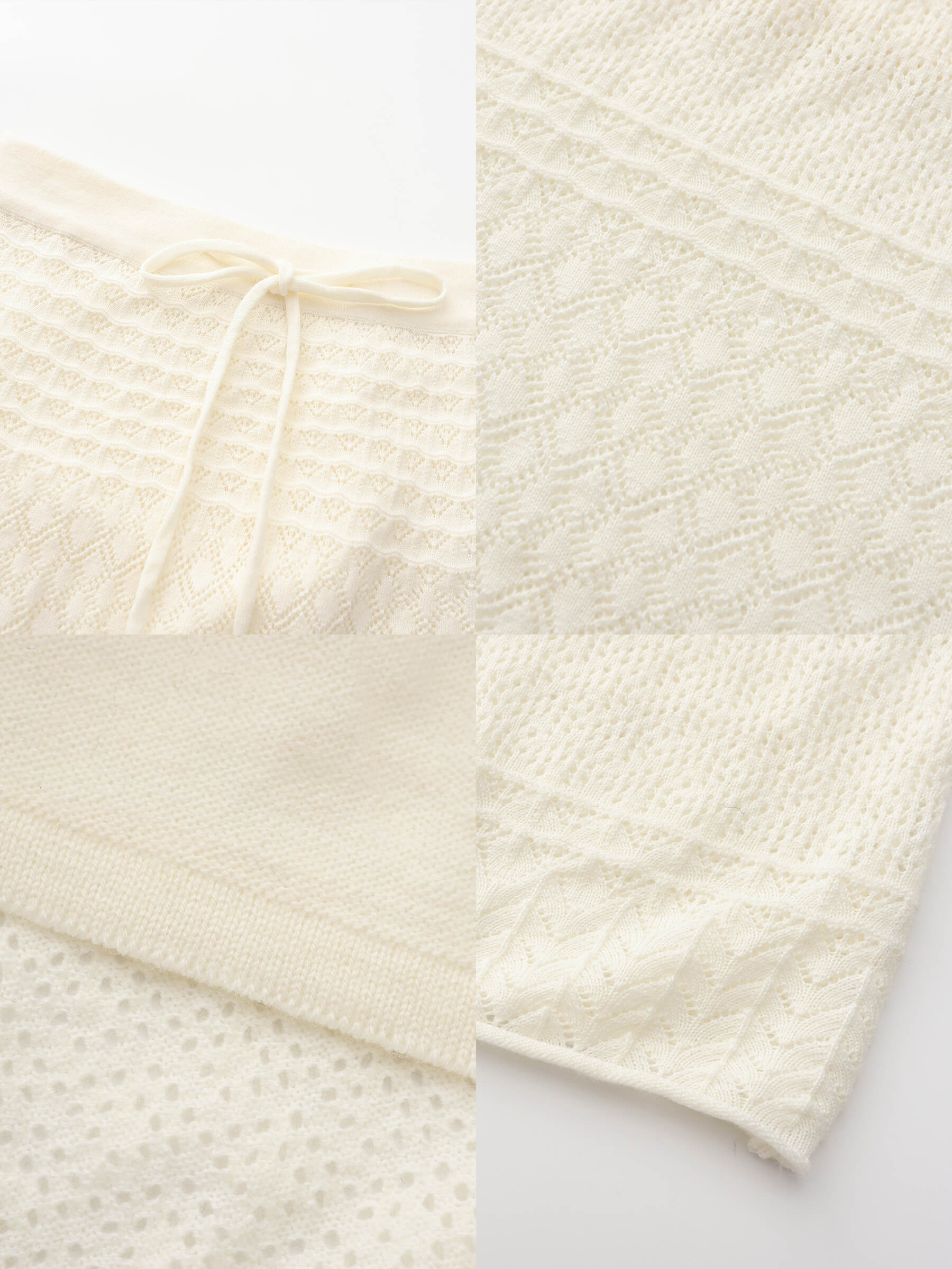 ONE BY CUBIC Knitted Wool Maxi Wrap Skirt-11