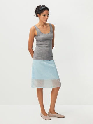 CUBIC  Lyocell Semi-Sheer Pencil Midi Skirt