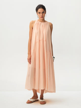 CUBIC Tiered Halter Neck Lyocell Midi Dress