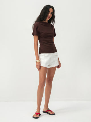 CUBIC Cotton-Blend Rolled-Cuff Utility Shorts