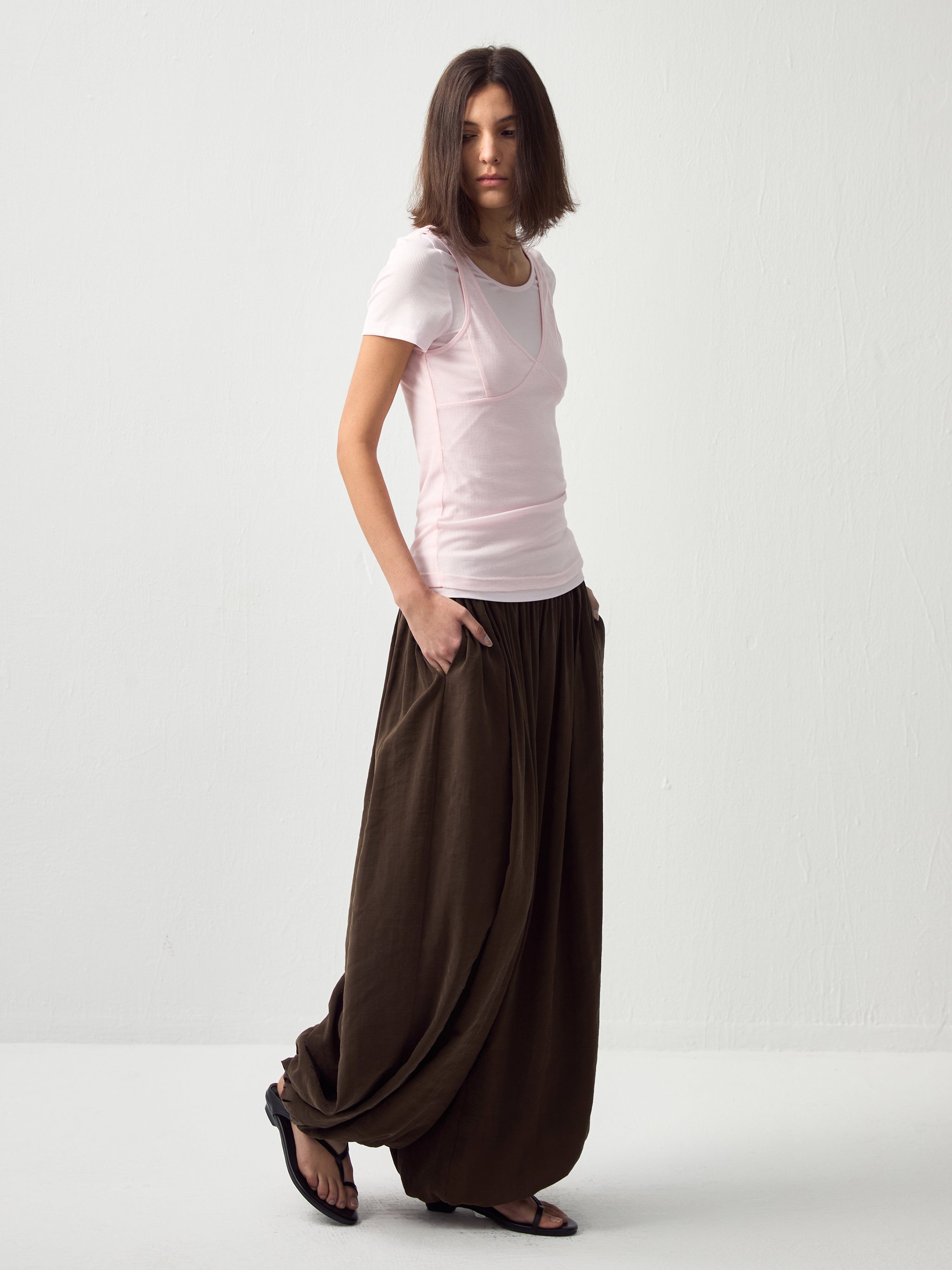 CUBIC Pleated Lantern Pants-11