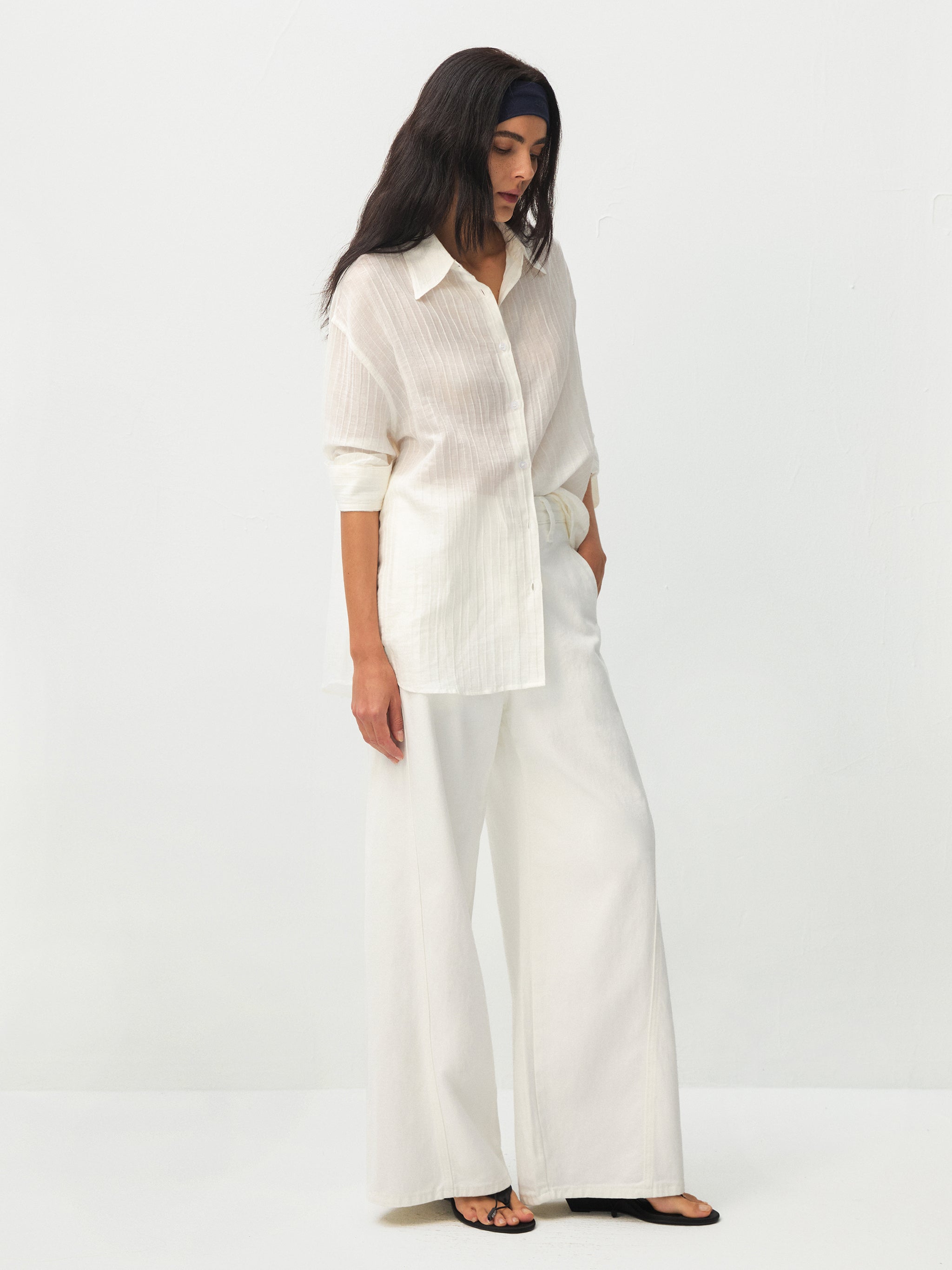CUBIC Ramie Lightweight Long-Sleeved Shirt-11