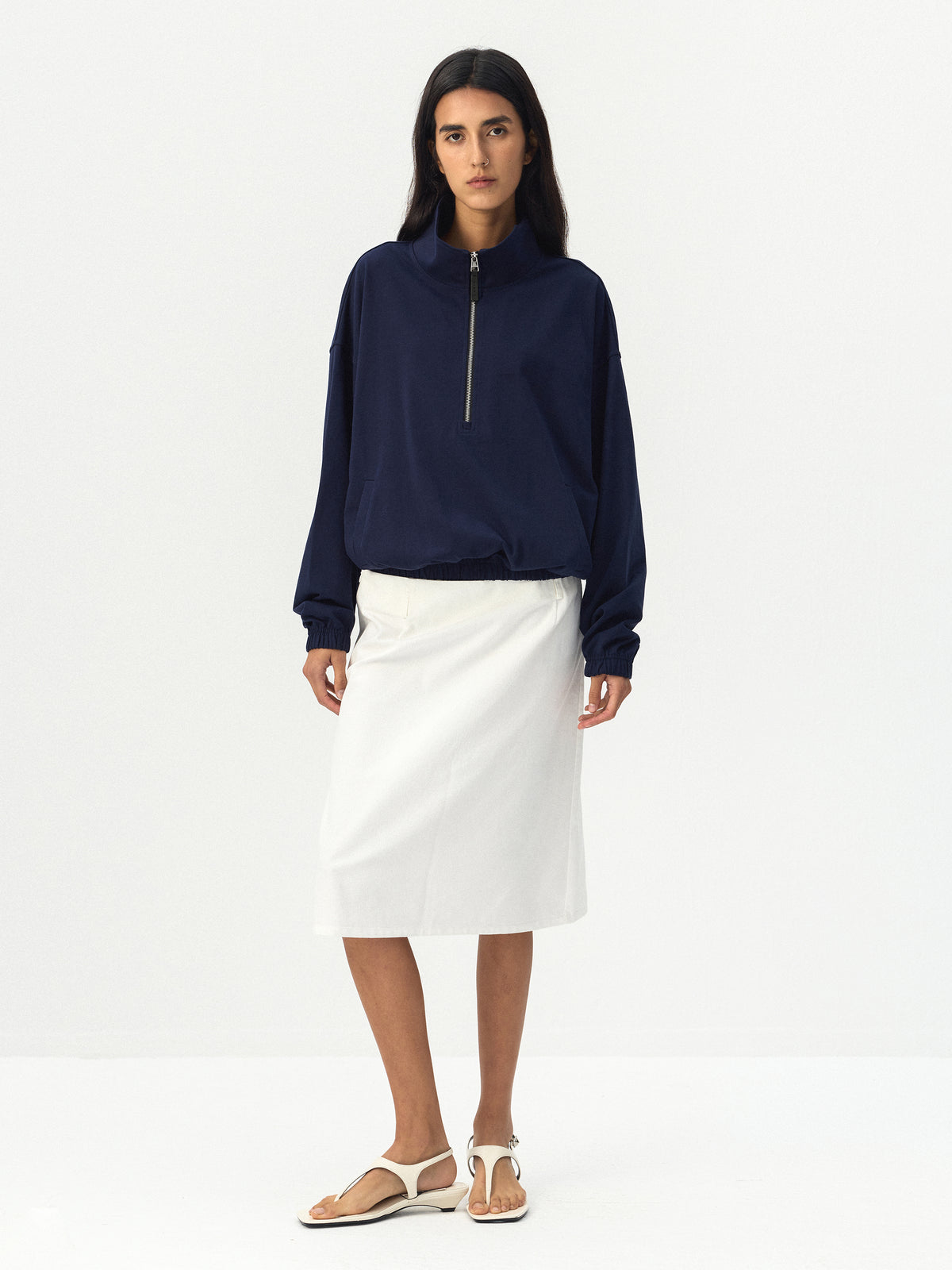 CUBIC 100% Cotton Half Zip Sweatshirt-11