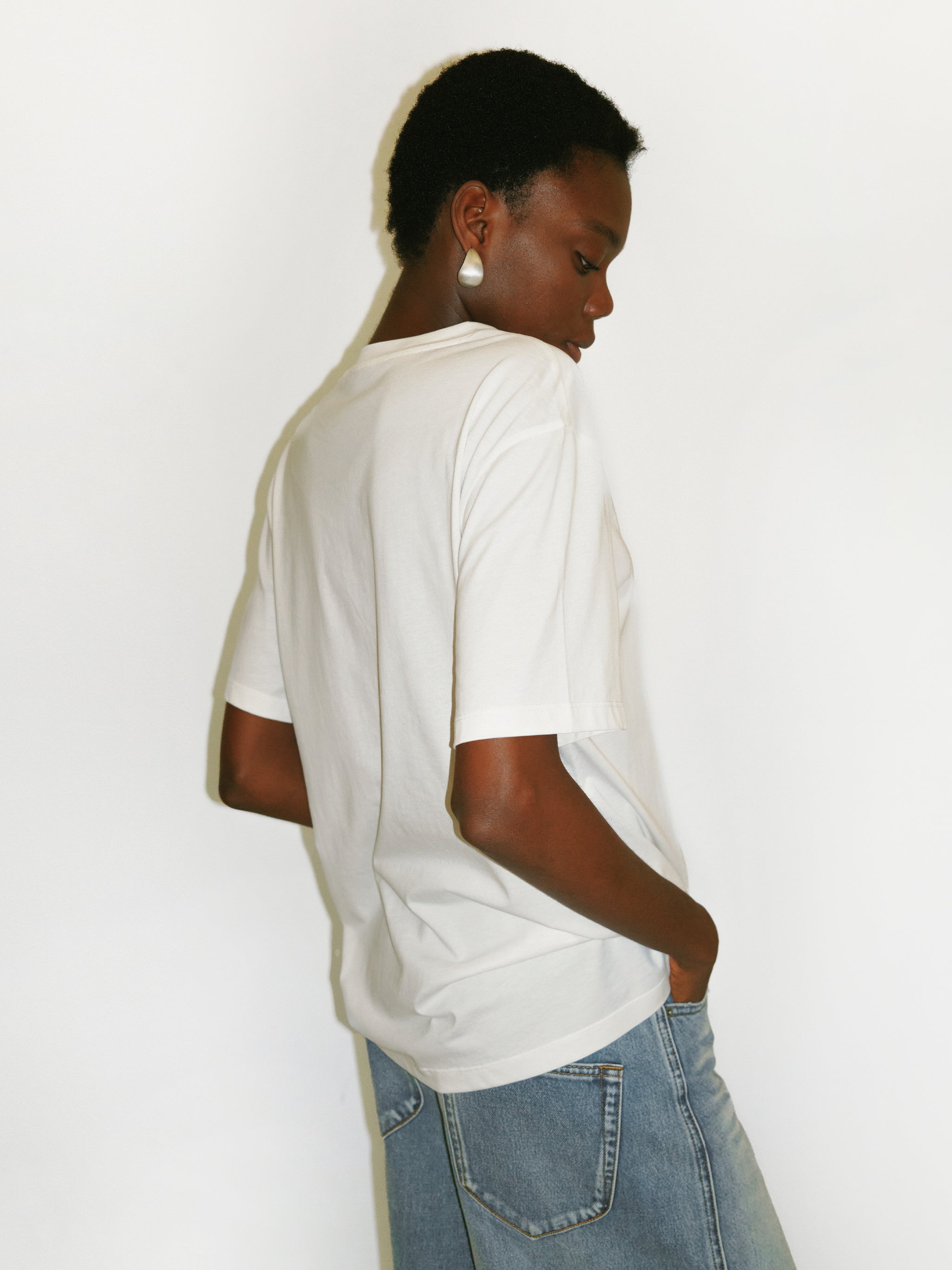 CUBIC Apple Print Oversized T-shirt-11