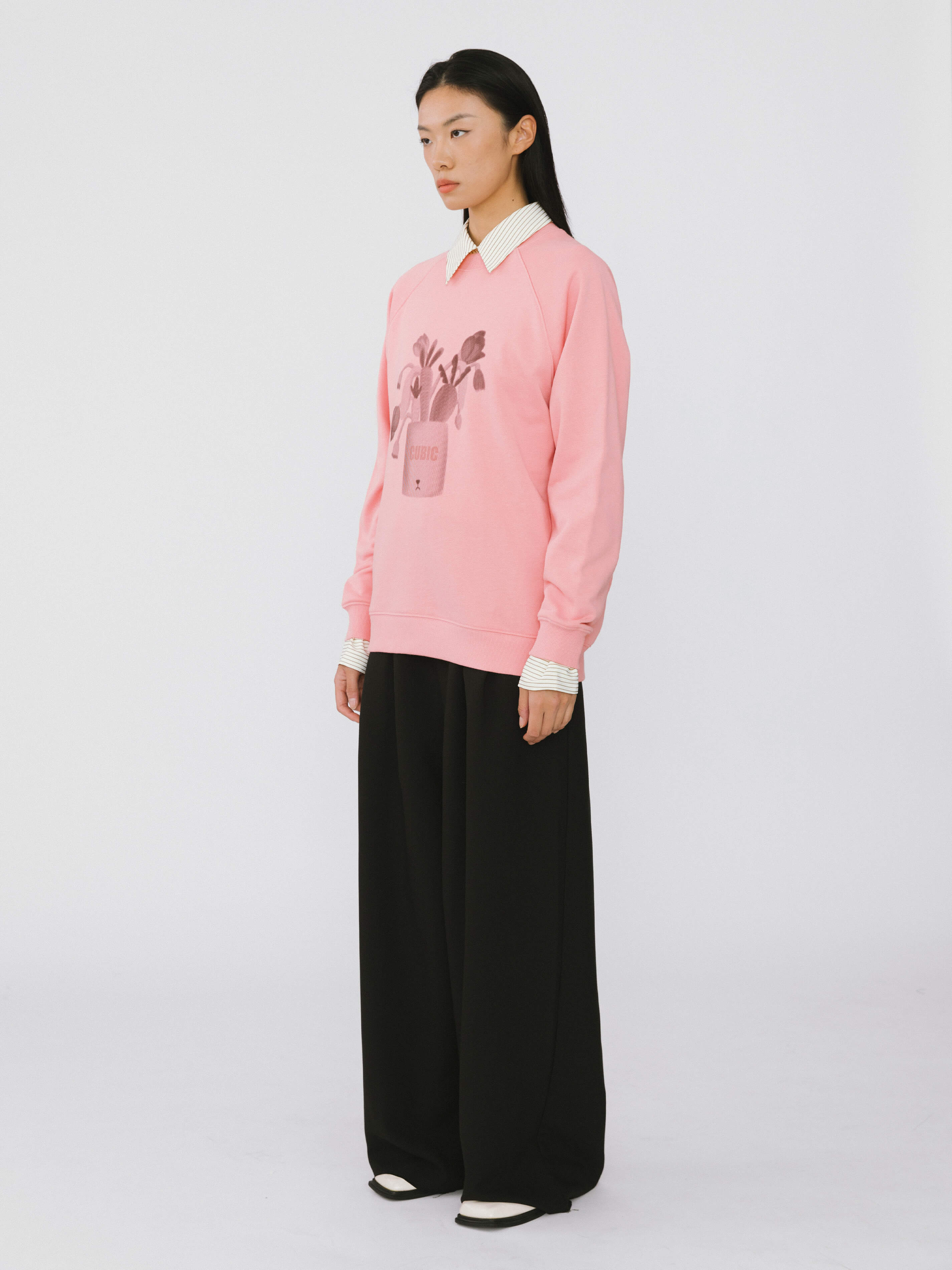 Round Neck Printed Sweatshirt-12