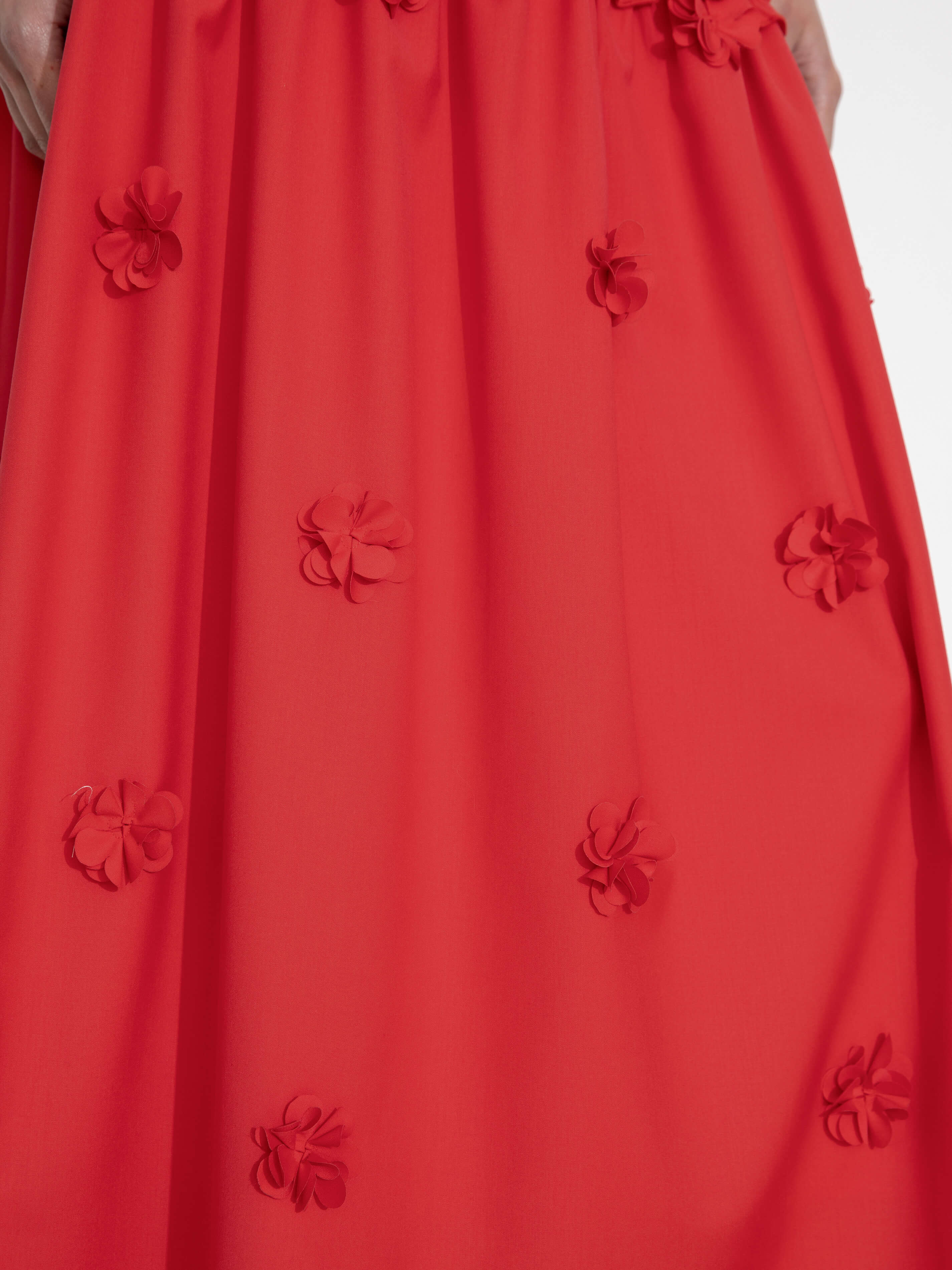 3D Floral Maxi Skirt-11