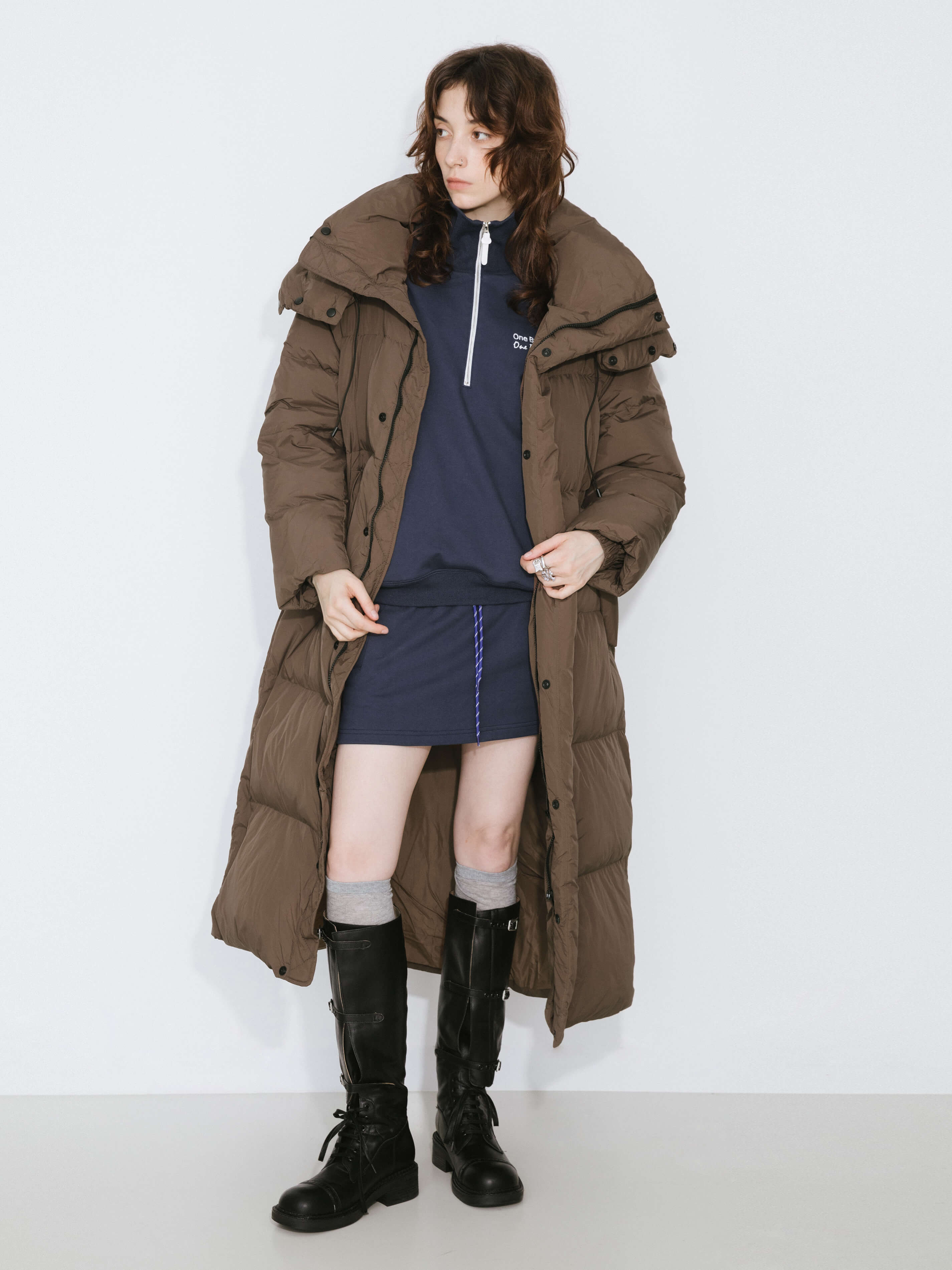 Long A-line Down Coat-12