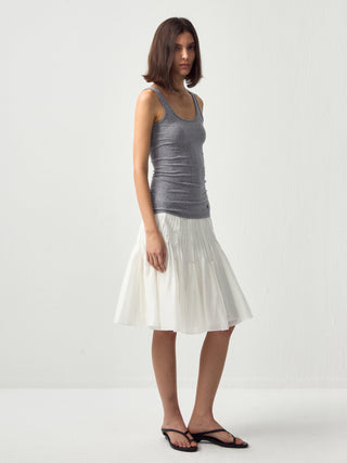 CUBIC Acetate Pleated Umbrella Skirt