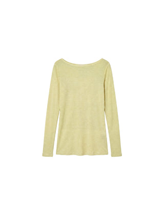 CUBIC Lyocell-Blend Boat Neck Long Sleeve Top