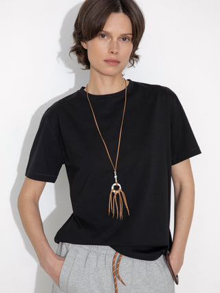 C by CUBIC Oversized Crew Neck Solid T-Shirt
