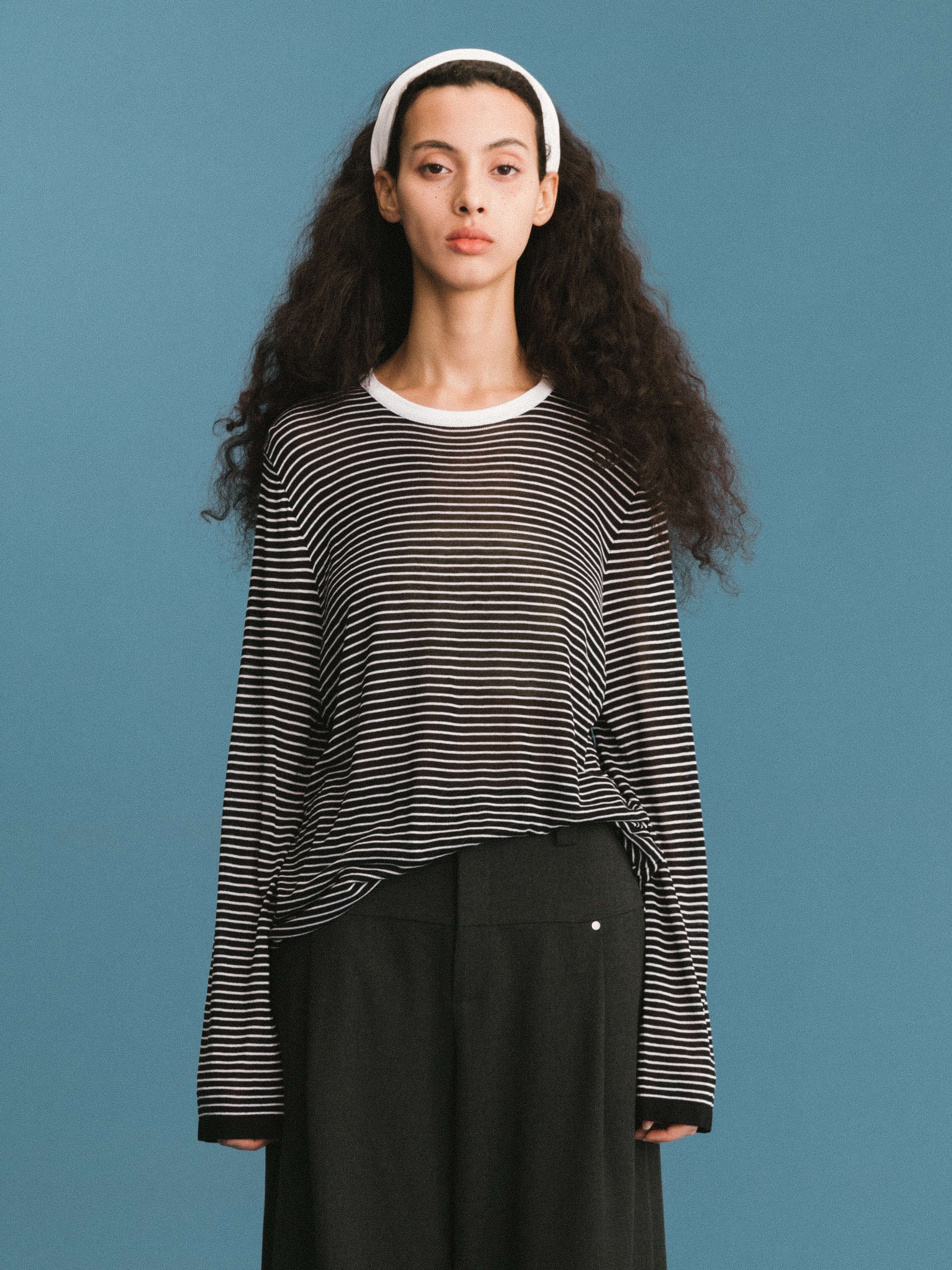 ONE BY CUBIC Thin Stripped Knitwear Jumper-13