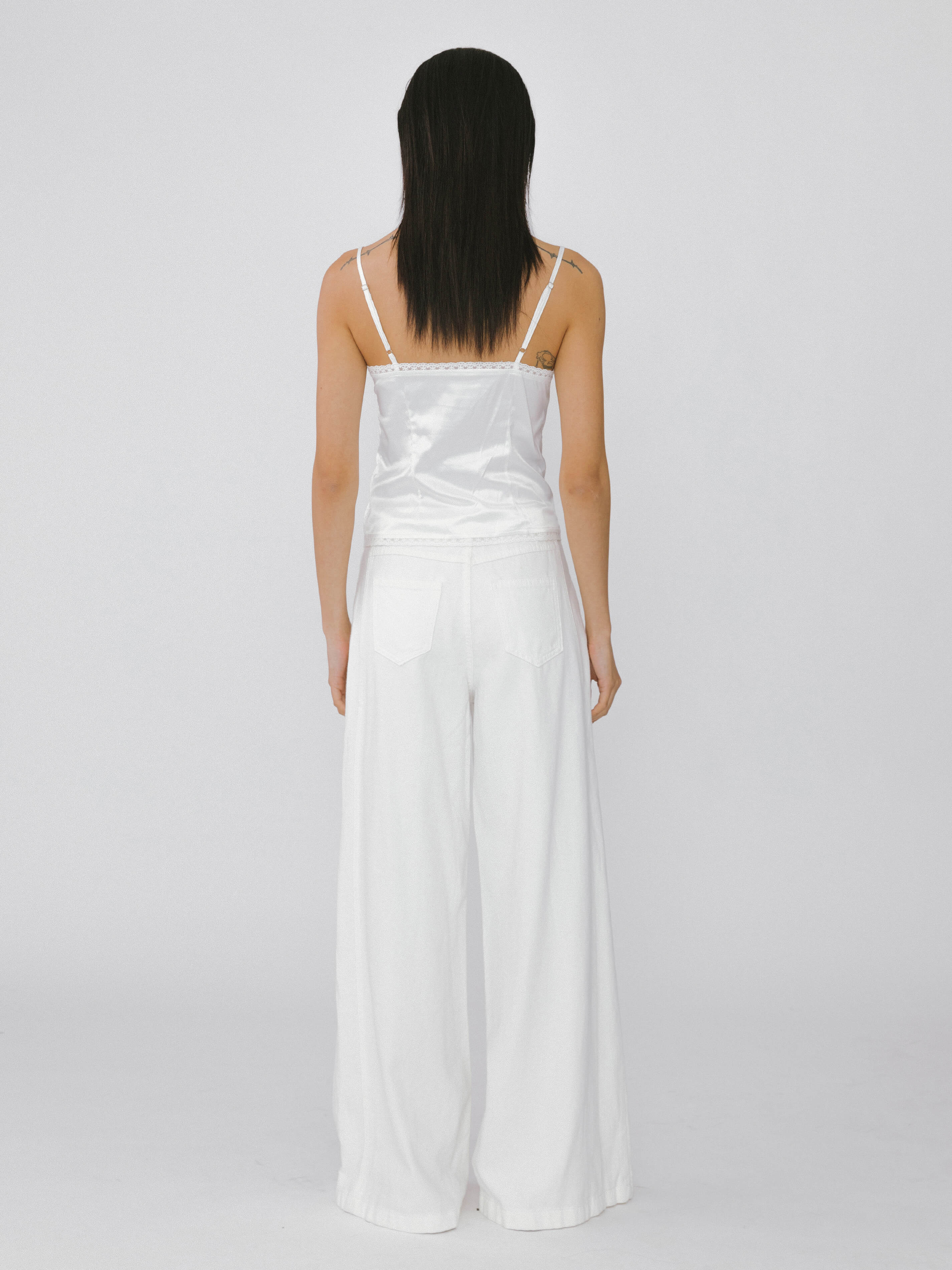 Front Stitch Wide Leg Jeans-12