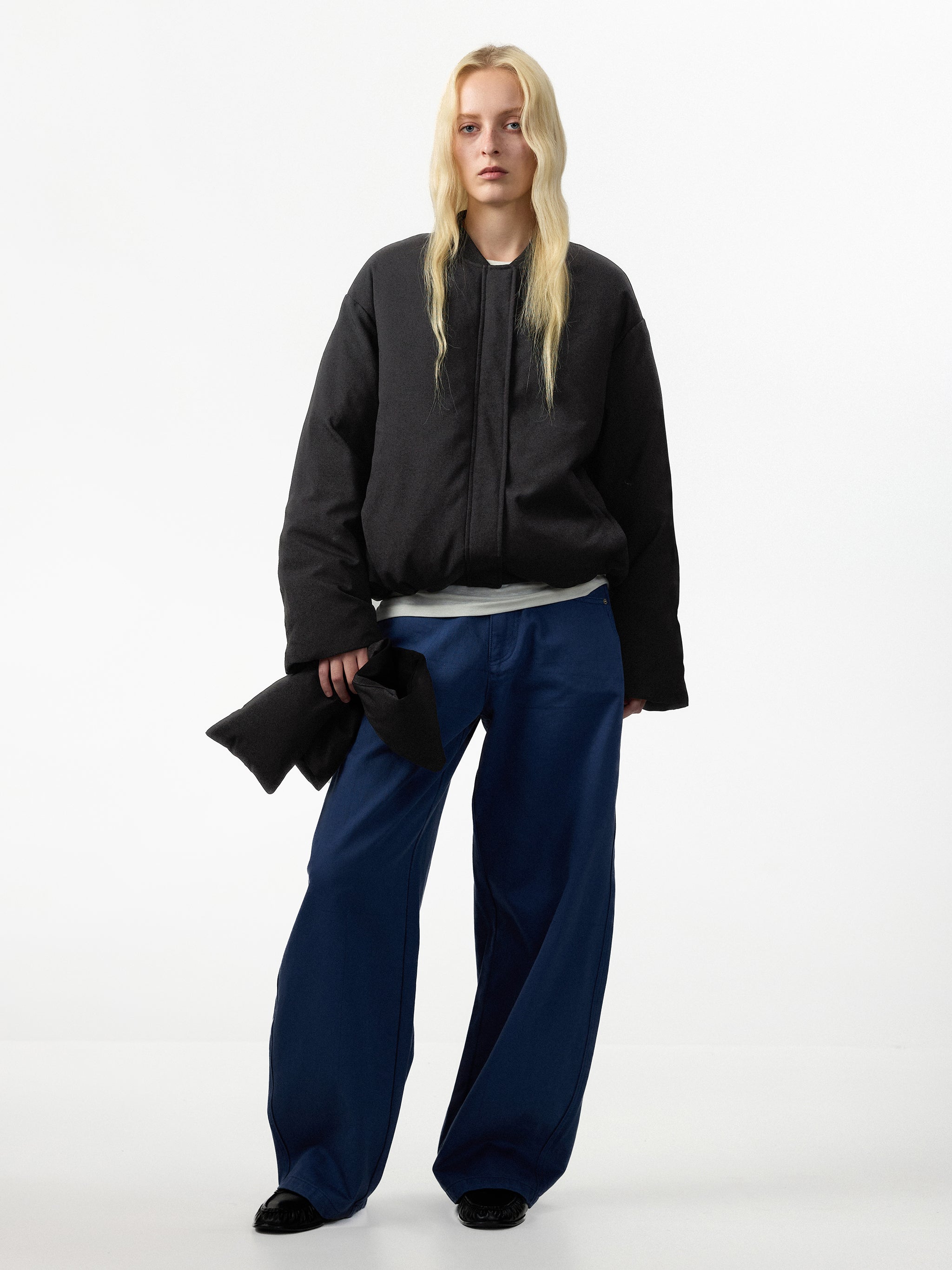 CUBIC Detachable Scarf Puffer Down Jacket-11