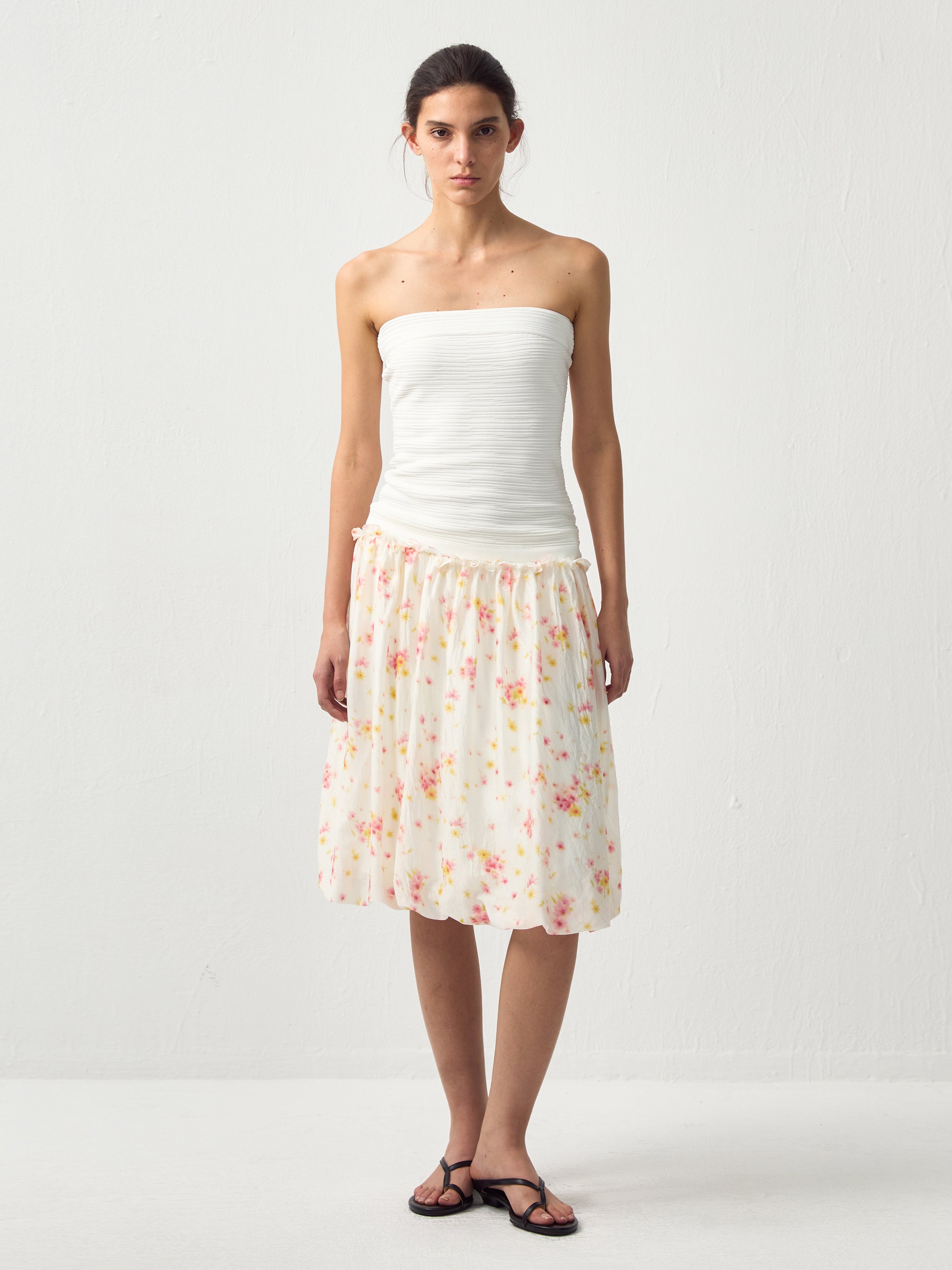 Sculpted Textured Fitted Knit Top-11