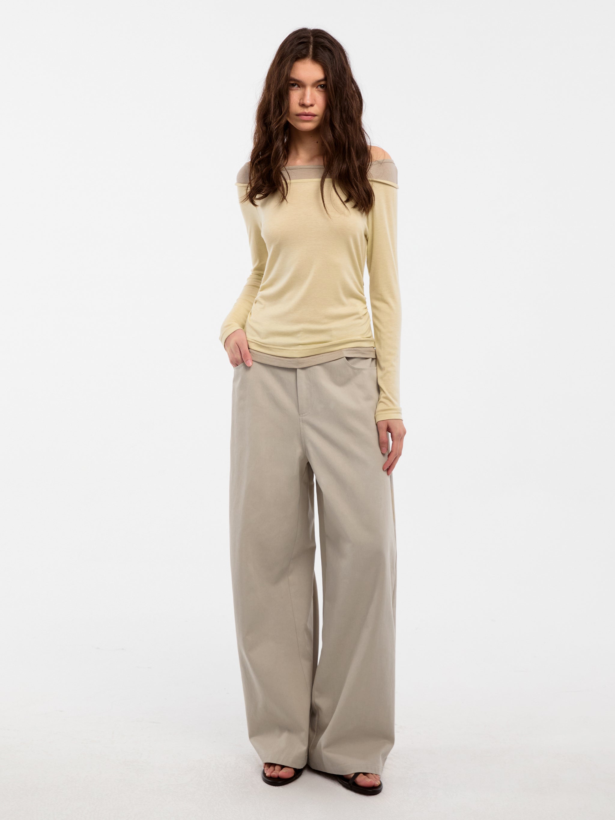 CUBIC Lyocell Straight Leg Casual Pants(Pre-order: 30days)-11