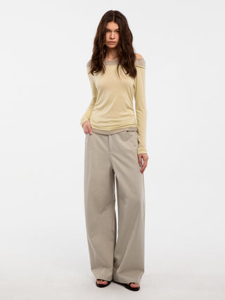 CUBIC Lyocell Straight Leg Casual Pants(Pre-order: 30days)