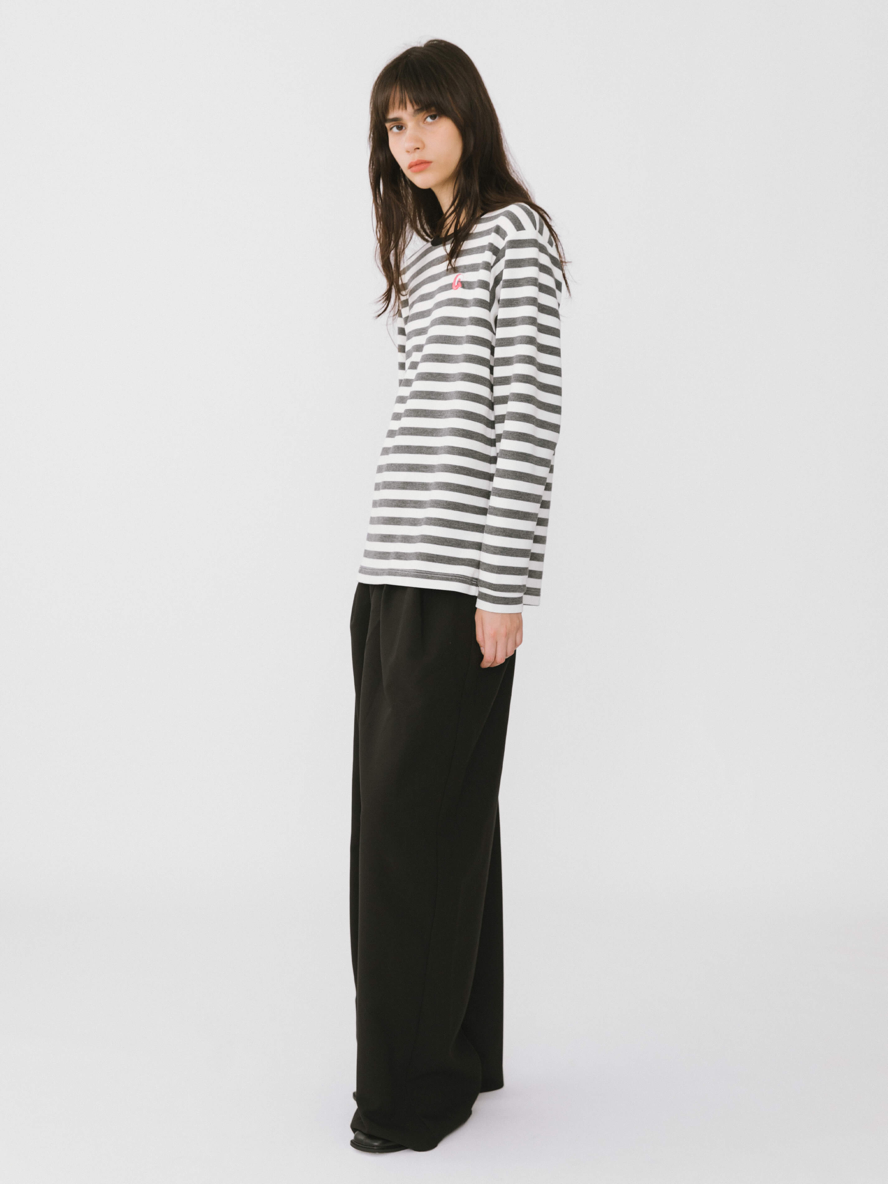 Oversized Striped Long Sleeve Top-11