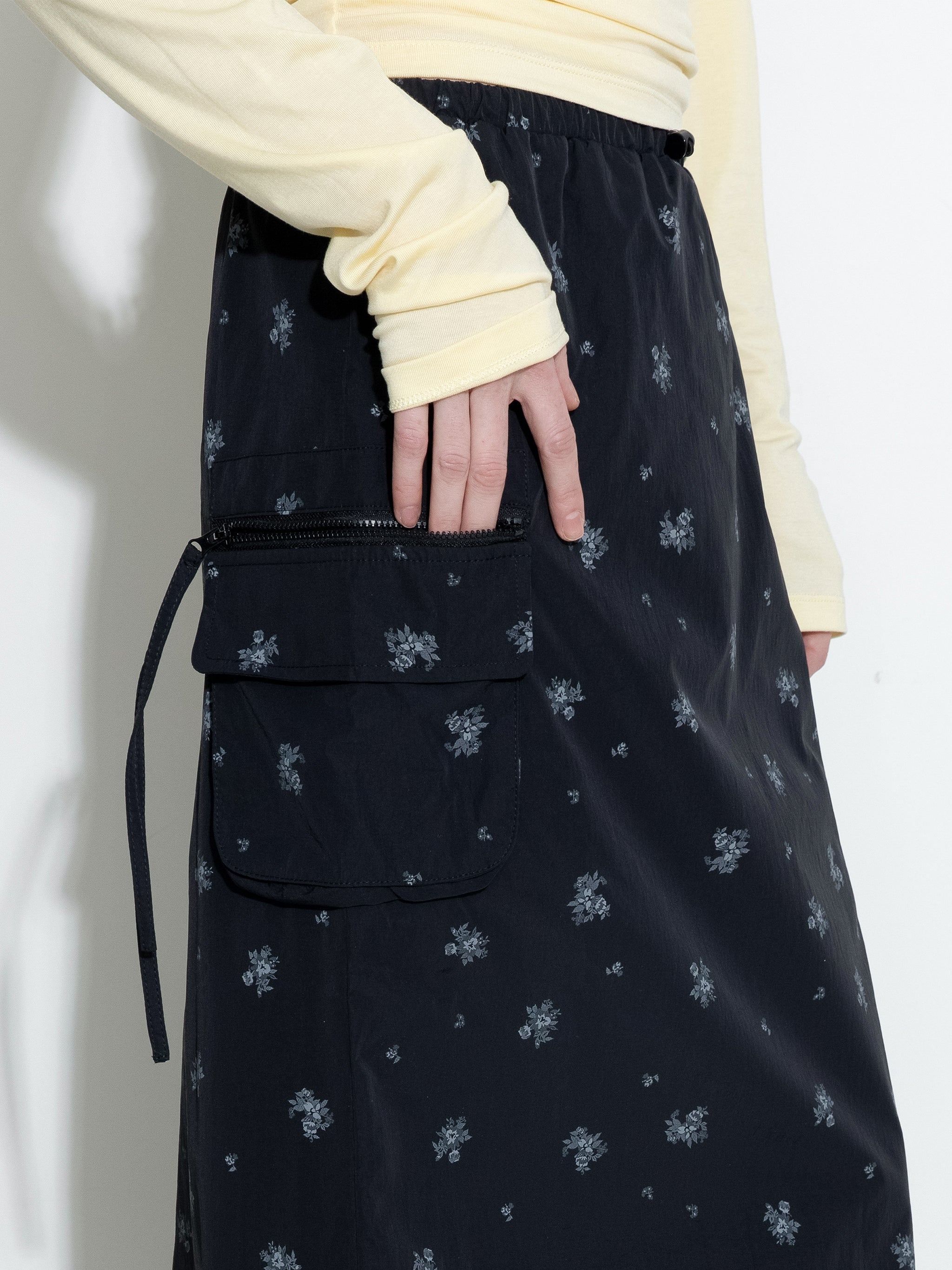 A-line Floral Skirt-11