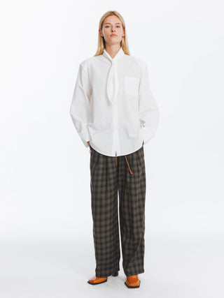 Vintage Tie Loose Striped Shirt