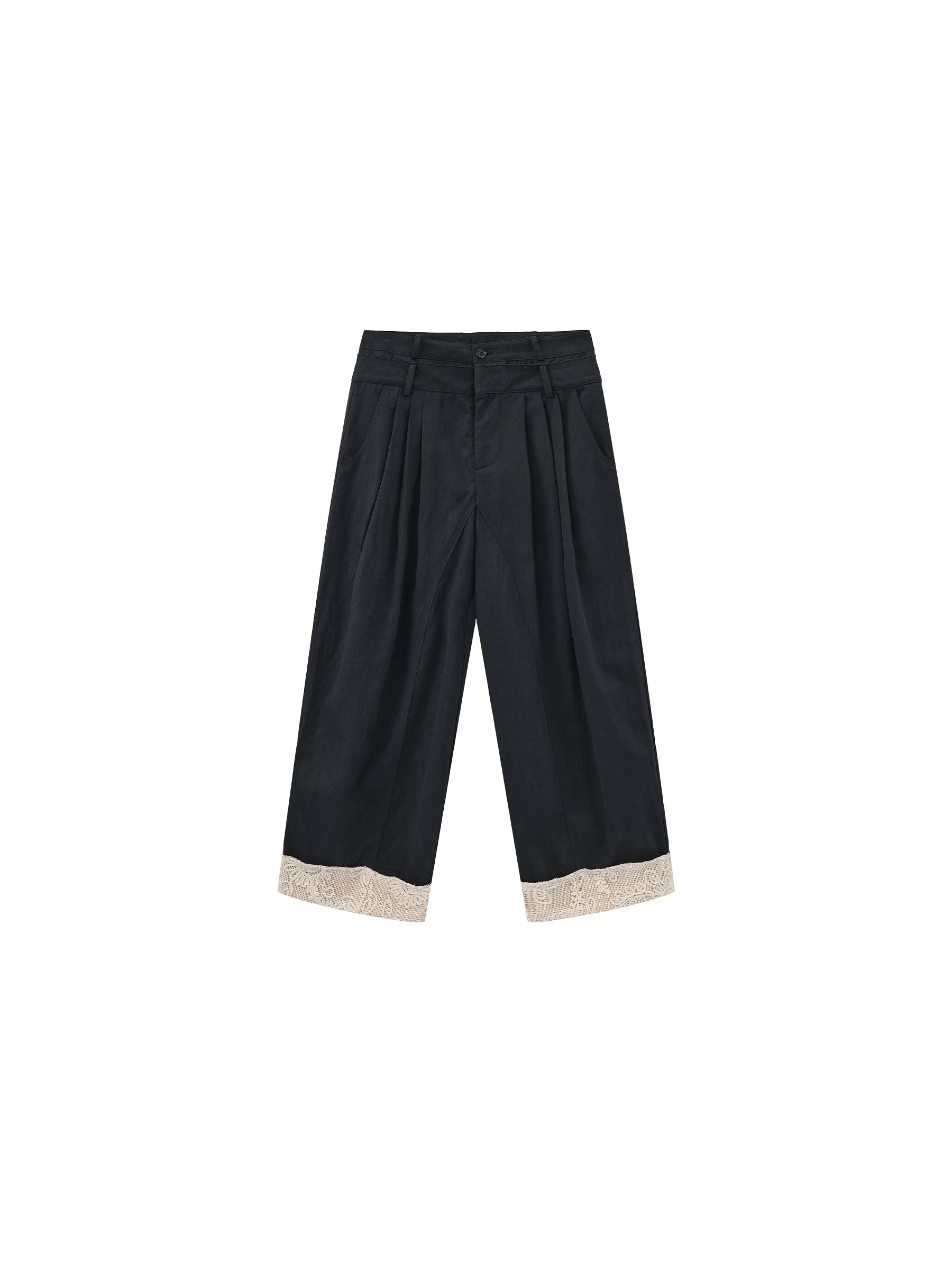 CUBIC Embroidery Casual Pants-11